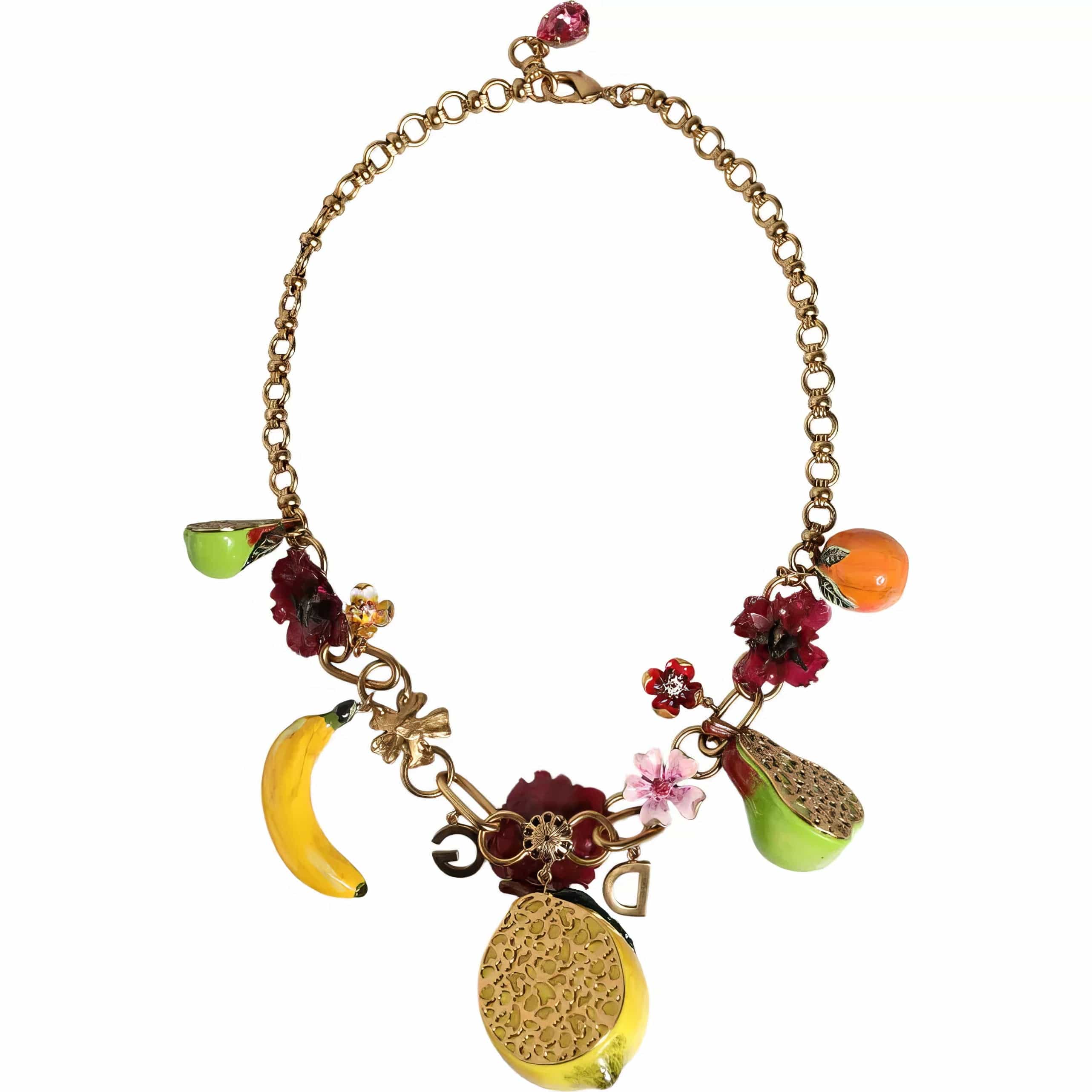 Dolce & Gabbana Necklace With Fruit Embellishments