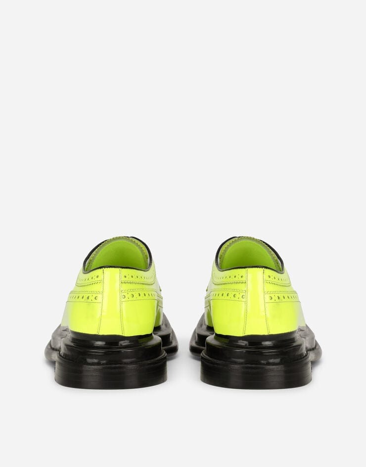 Dolce & Gabbana Neon Patent Leather Derby Shoes