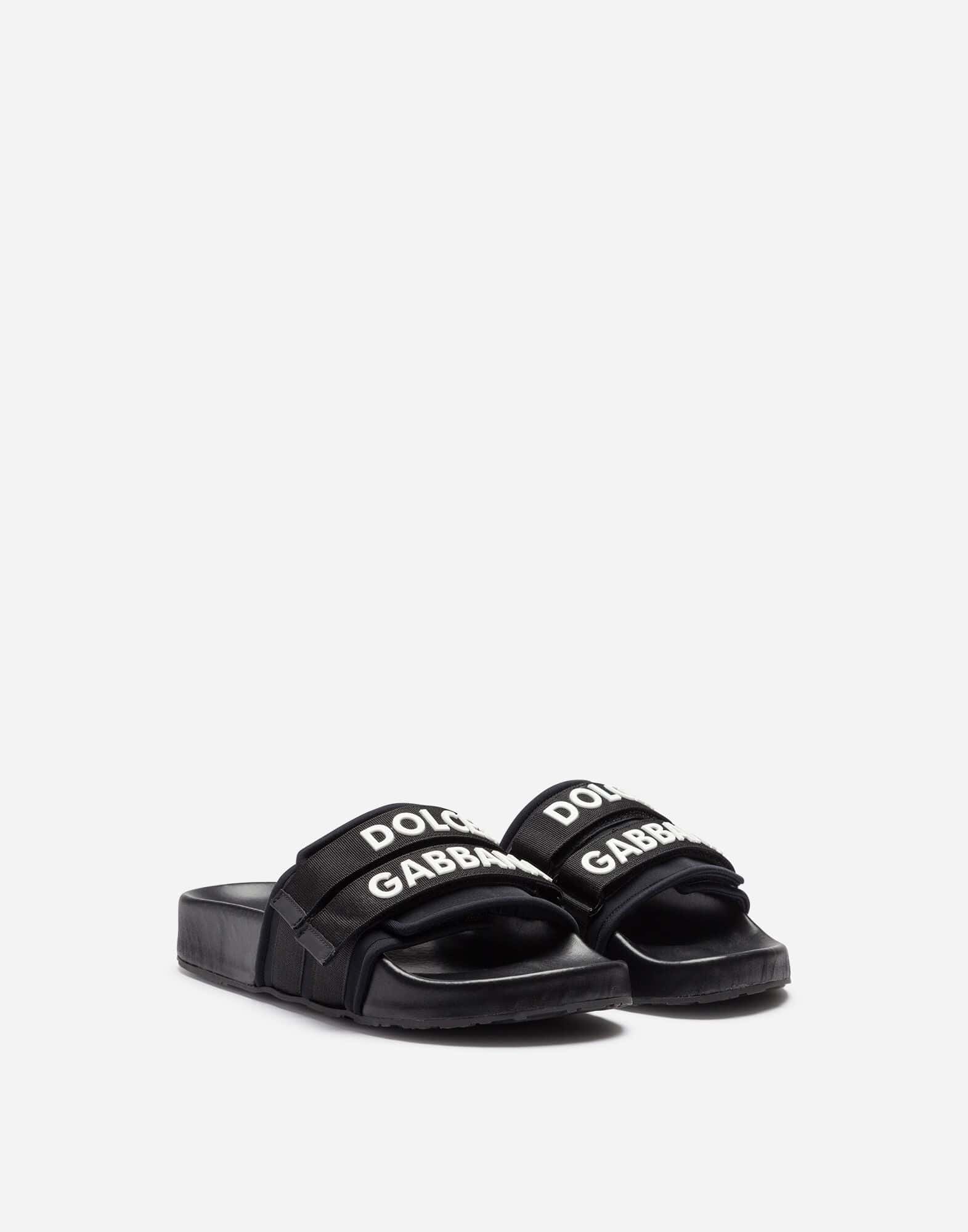 Dolce & Gabbana Neoprene Logo Slides