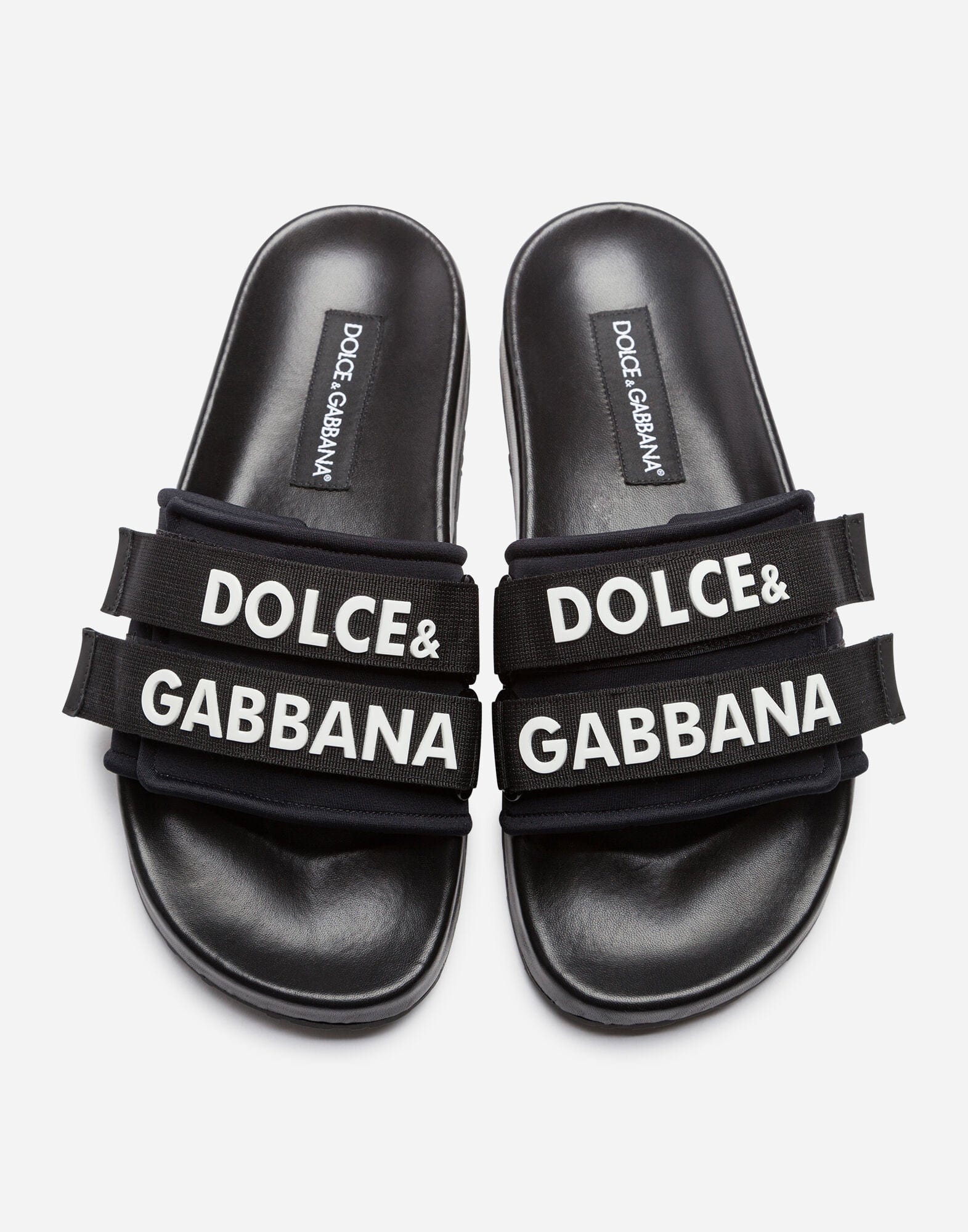 Dolce & Gabbana Neoprene Logo Slides