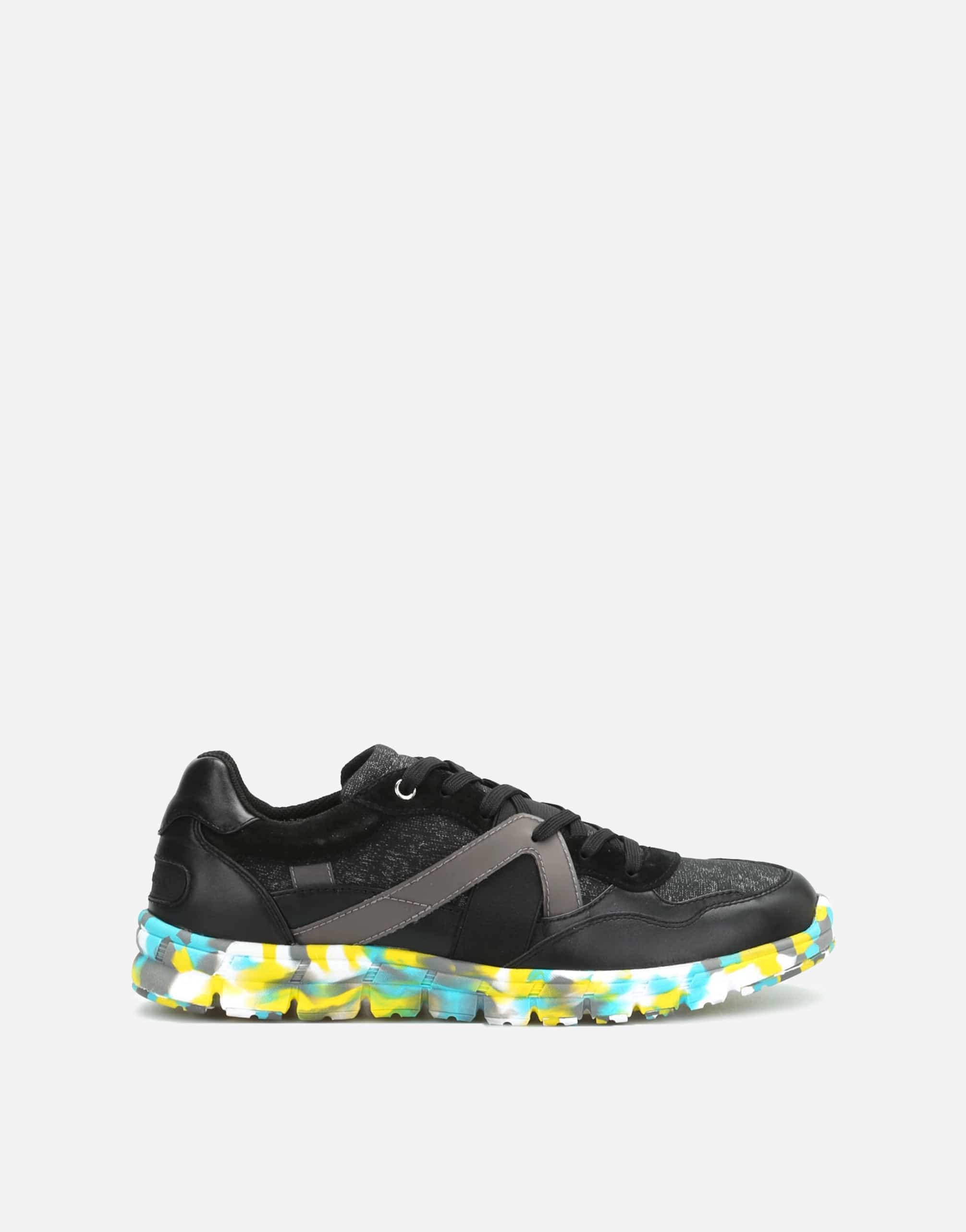 Dolce & Gabbana トロピカルスニーカー Dolce & Gabbana New Jamaica Multifabric Sneakers | Sendegaro IT