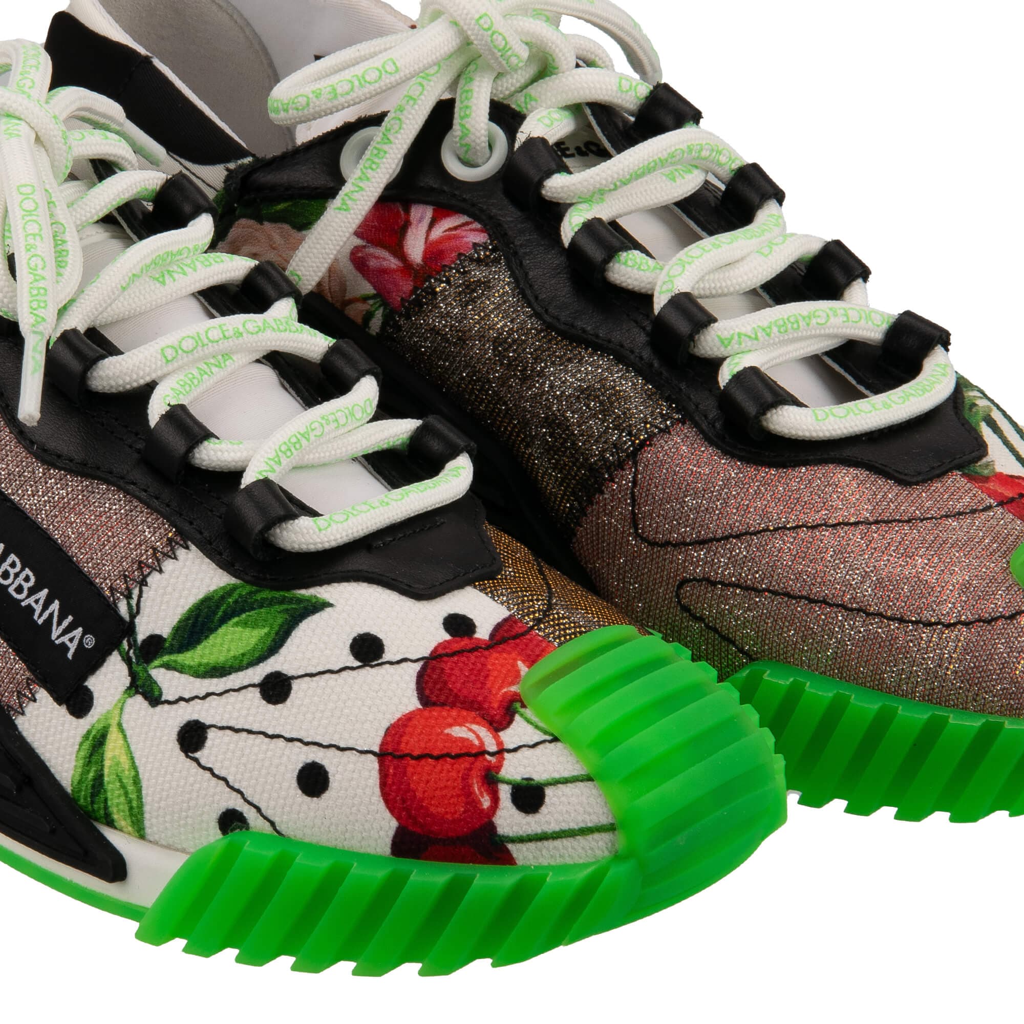 Dolce & Gabbana NS1 Cherry-Print Sneakers | Sendegaro