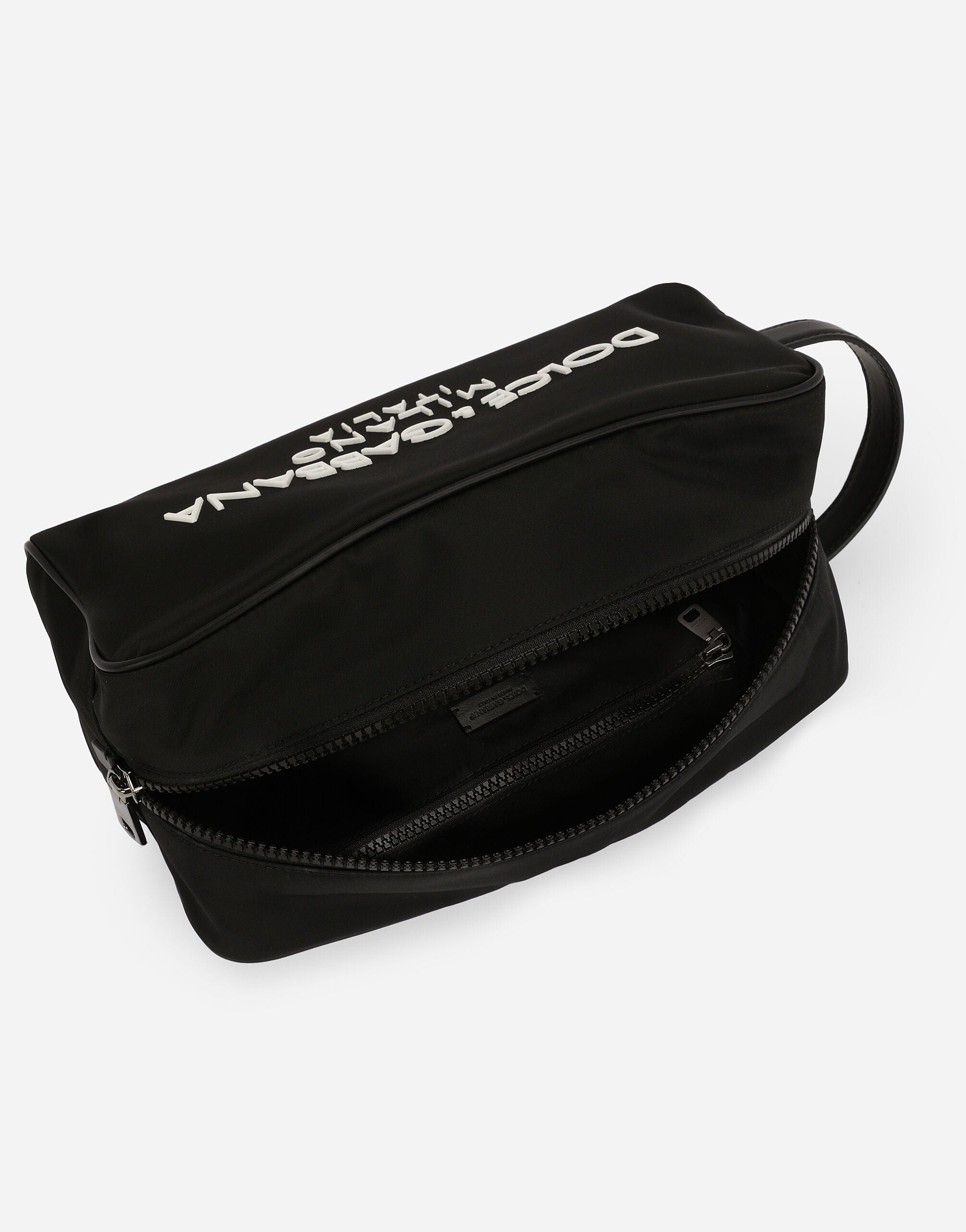 Dolce & Gabbana Nylon Toiletry Bag With Rubberized Logo