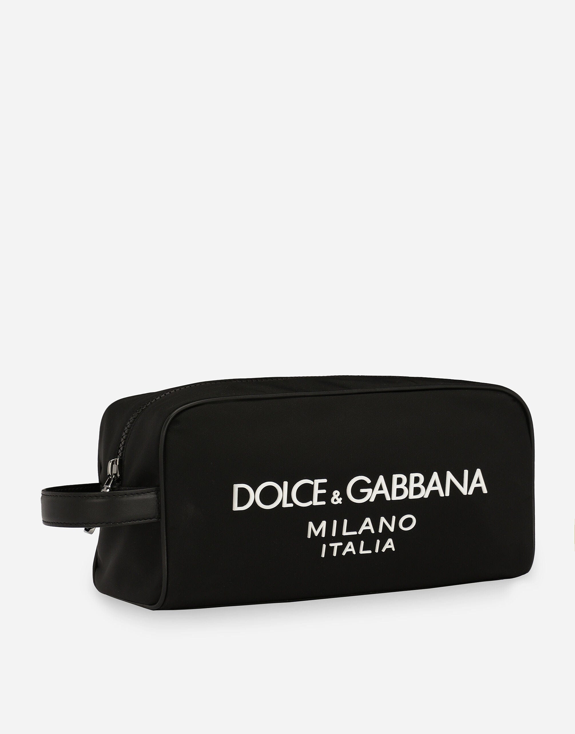 Dolce & Gabbana Nylon Toiletry Bag With Rubberized Logo