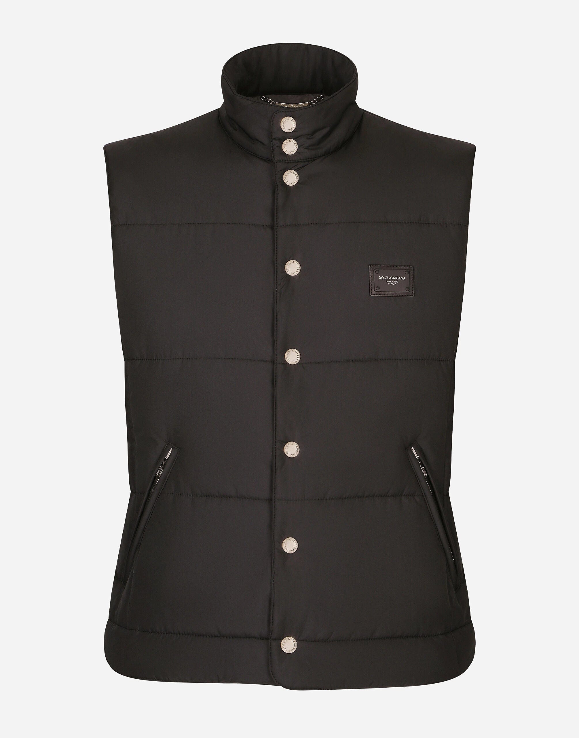 Nylon Vest With Branded Tag
