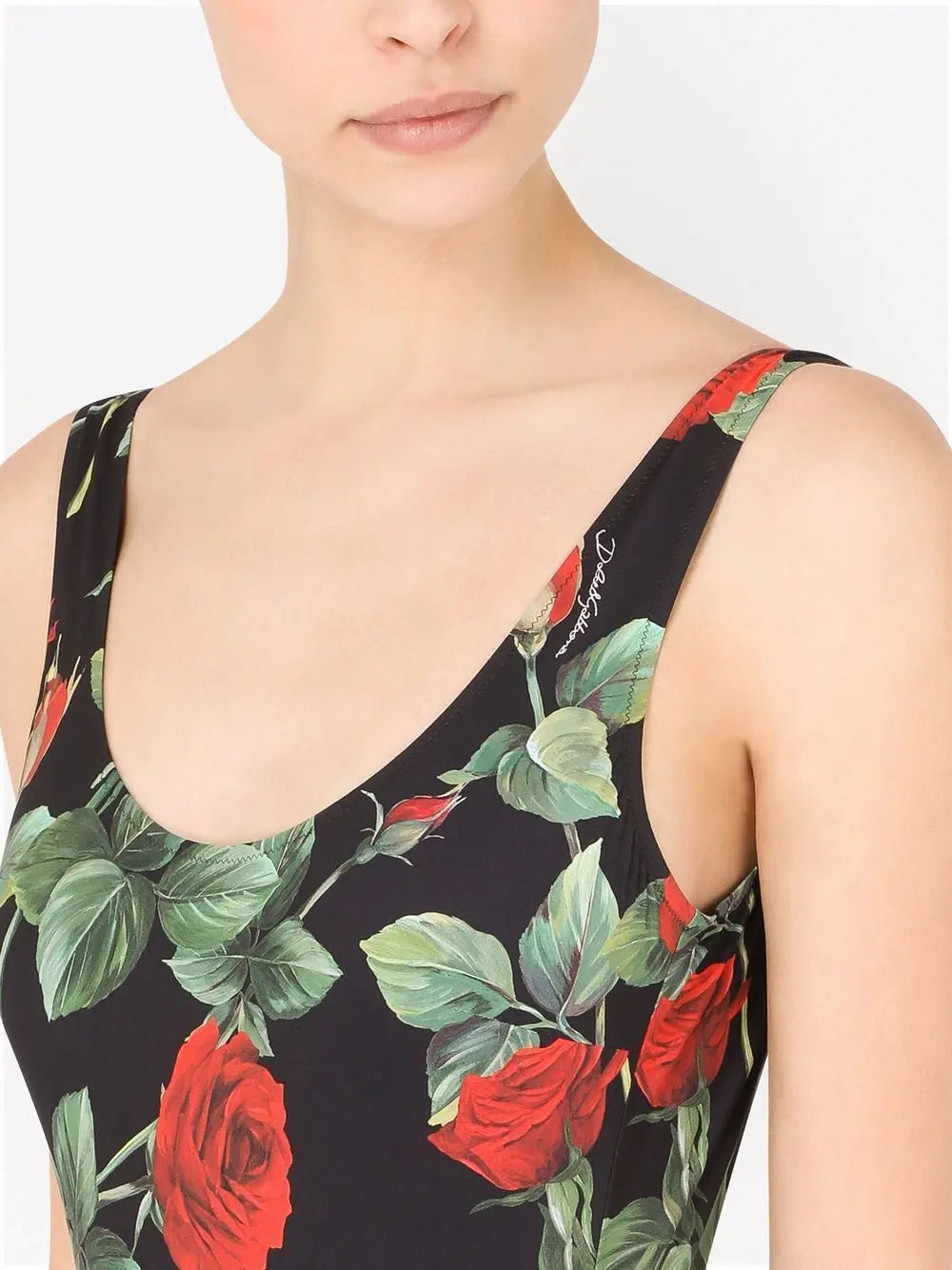 Dolce & Gabbana Dolce & Gabbana One-Piece Rose-Print Swimsuit