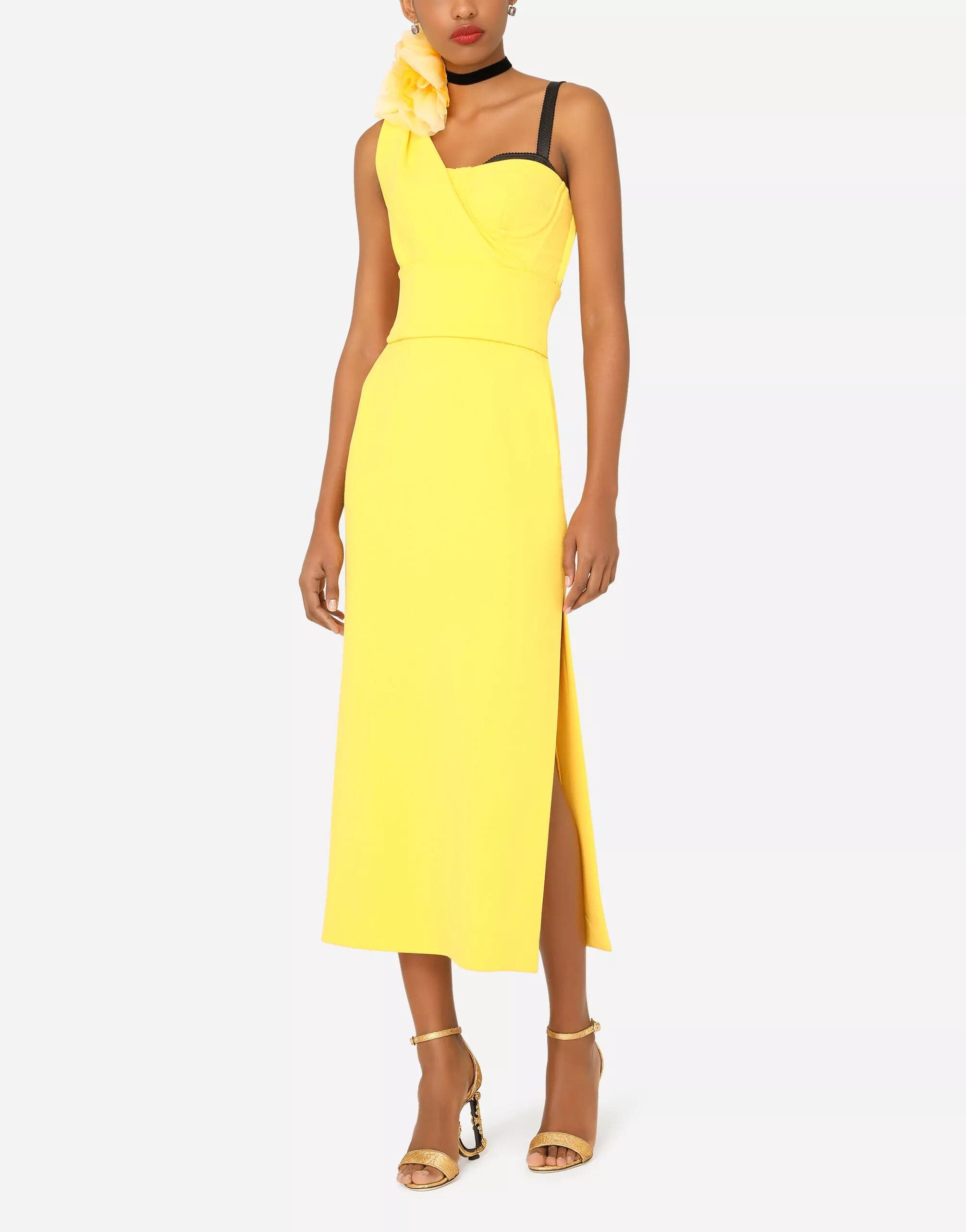 Dolce & Gabbana One-Shoulder Cady Dress | Sendegaro IT