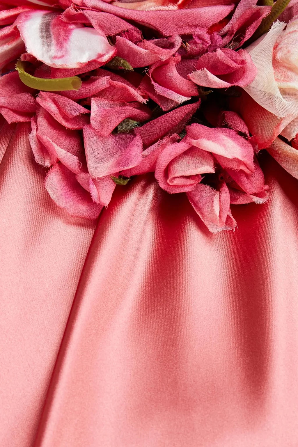 Dolce & Gabbana One-Shoulder Floral-Appliquéd Midi Dress