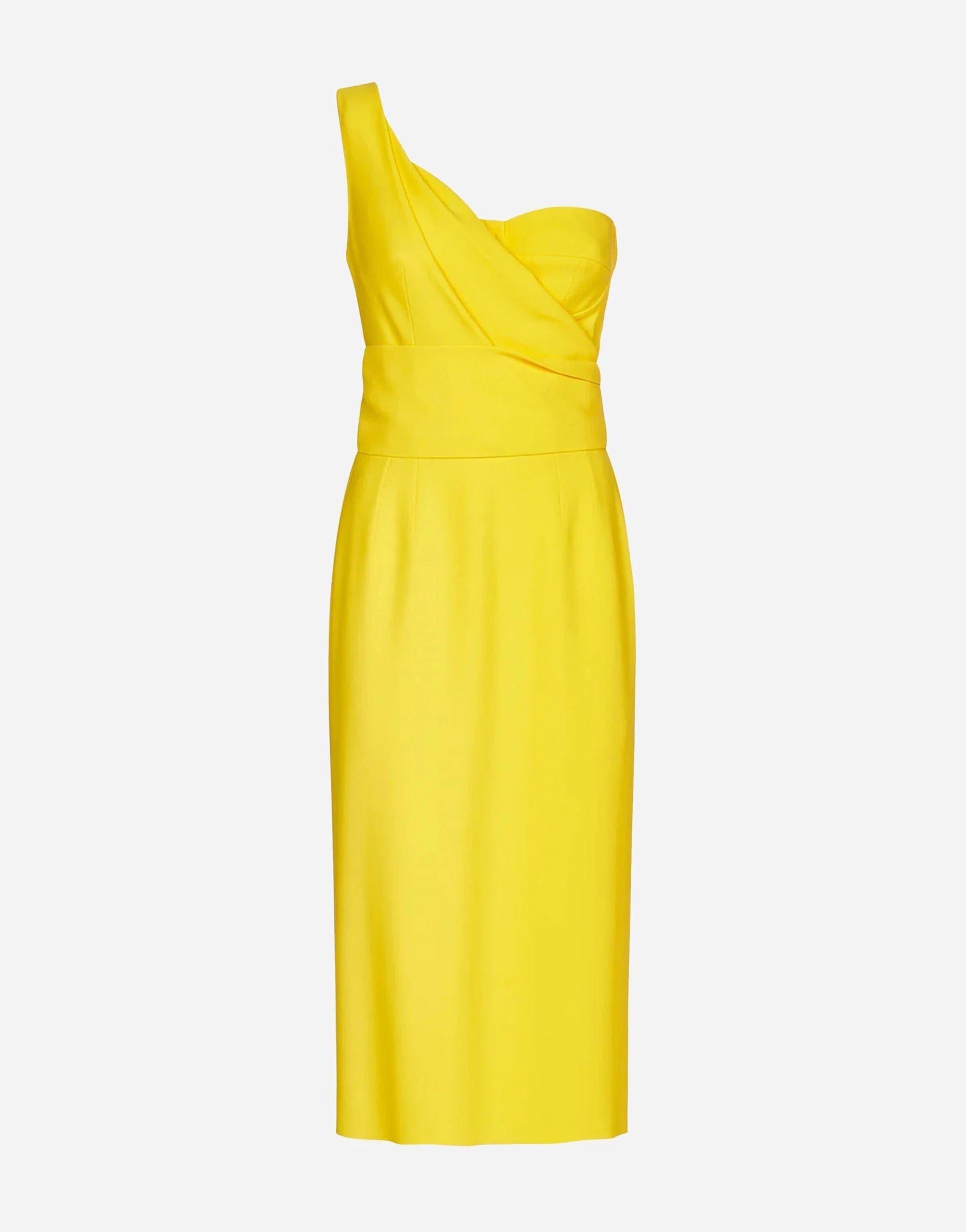 Dolce & Gabbana One-Shoulder Midi Dress