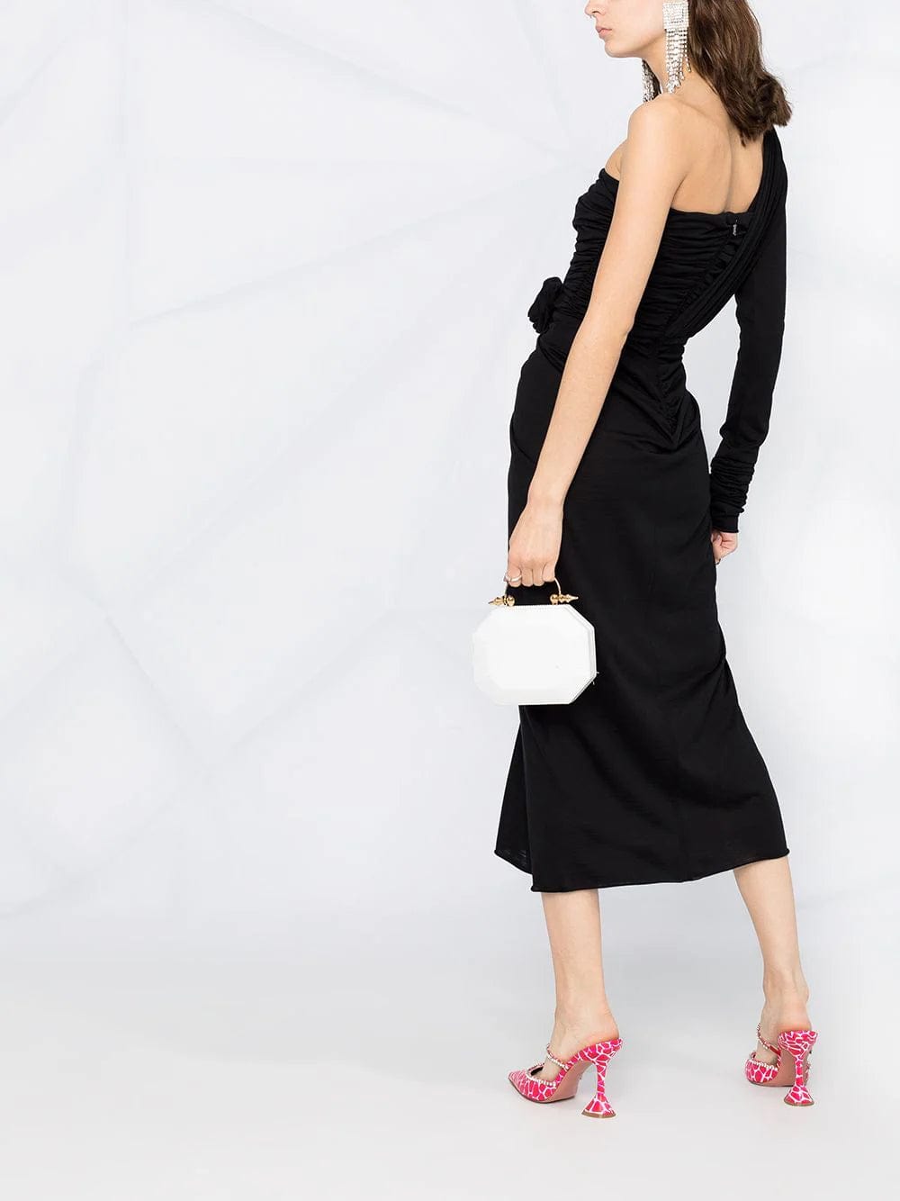 Dolce & Gabbana One-Shoulder Midi Dress