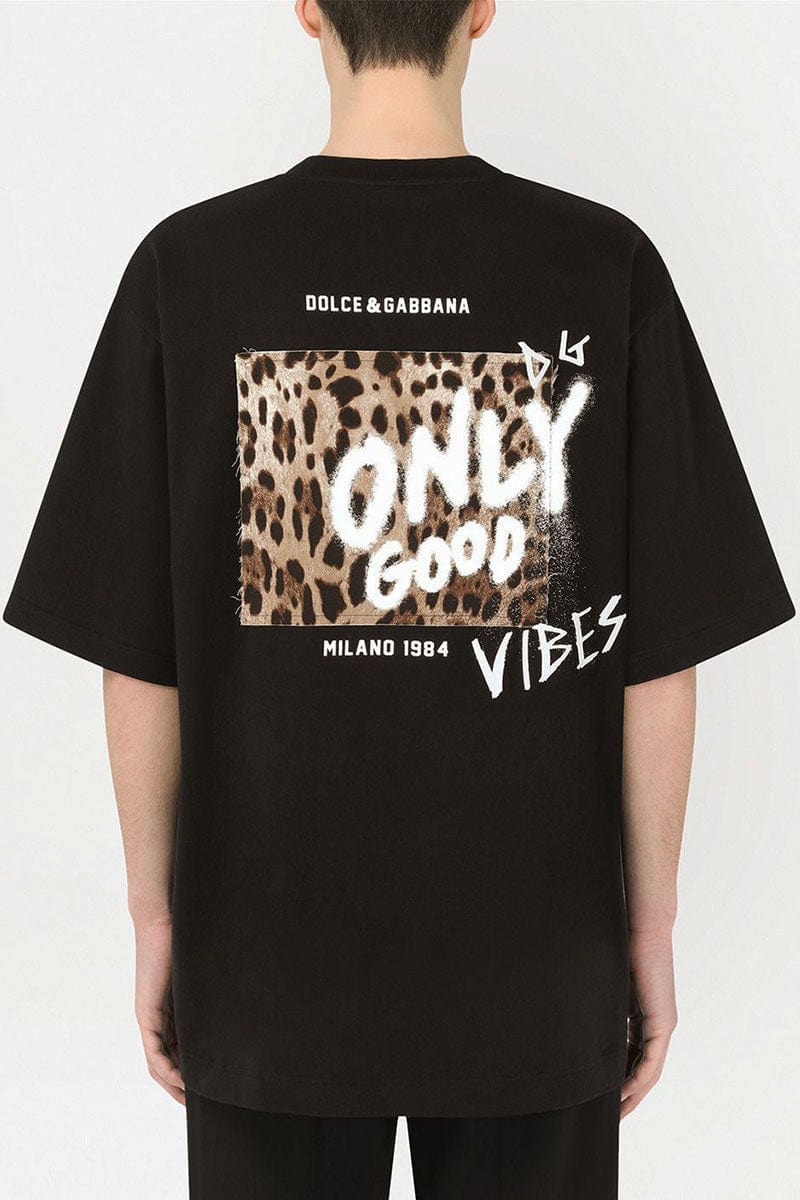 Dolce & Gabbana Only Good Vibes Graphic T-Shirt