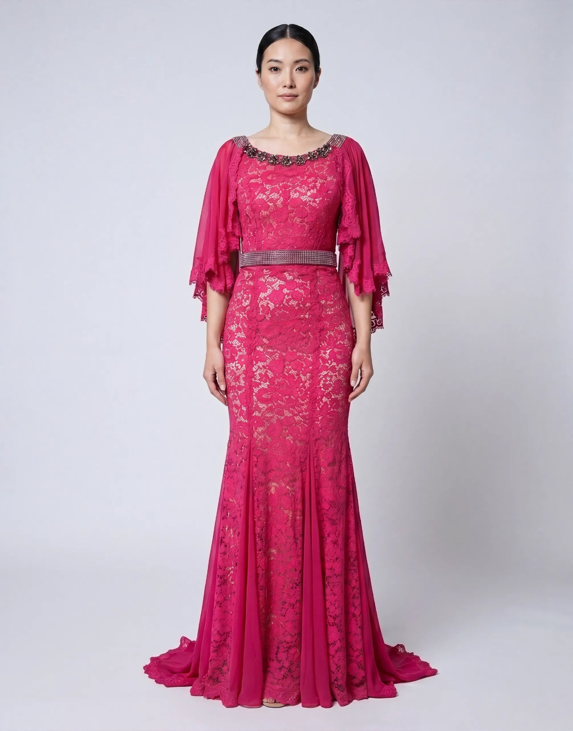 Dolce & Gabbana Open Back Embellished Maxi Dress