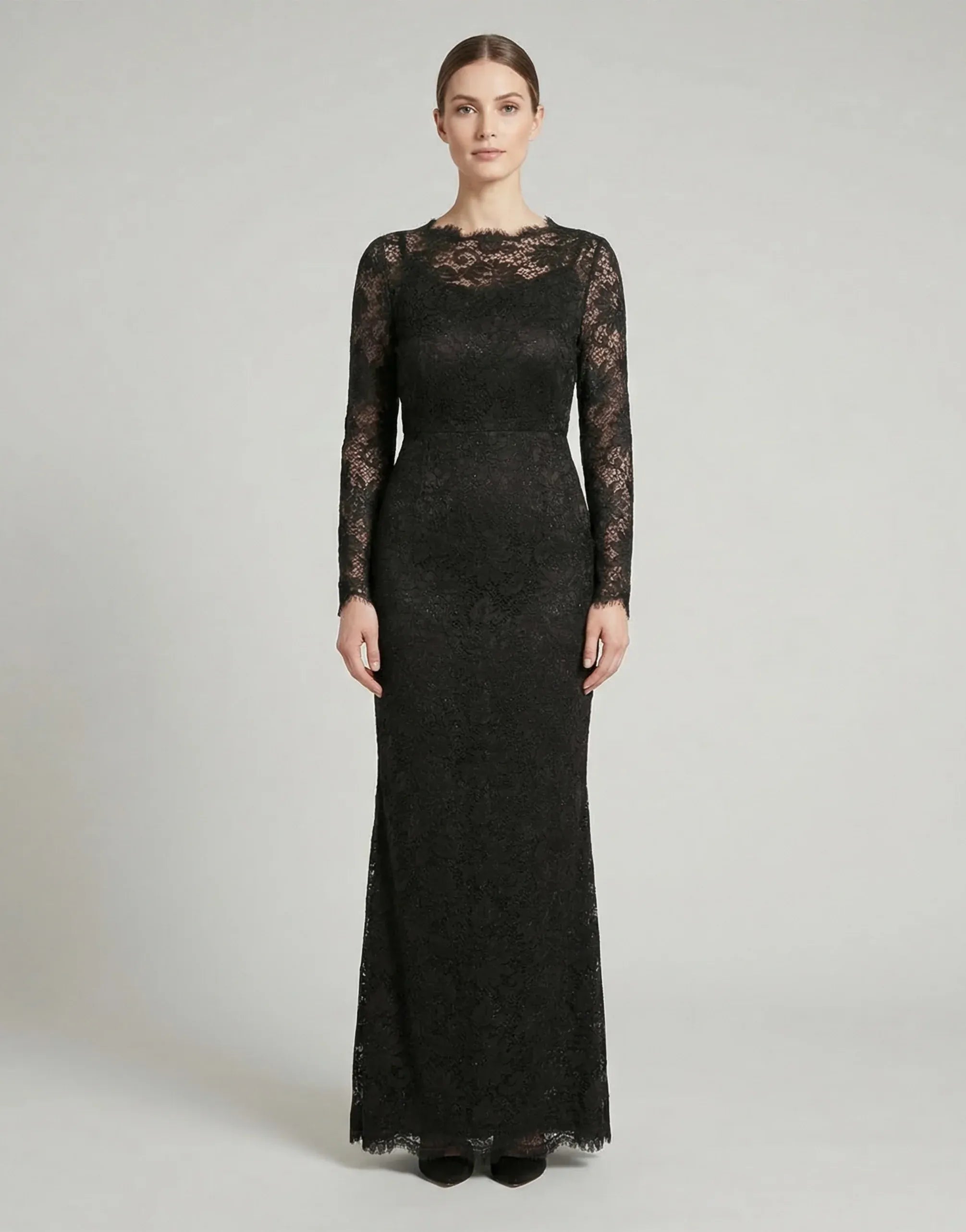 Open Back Lace Maxi Dress - alternate view