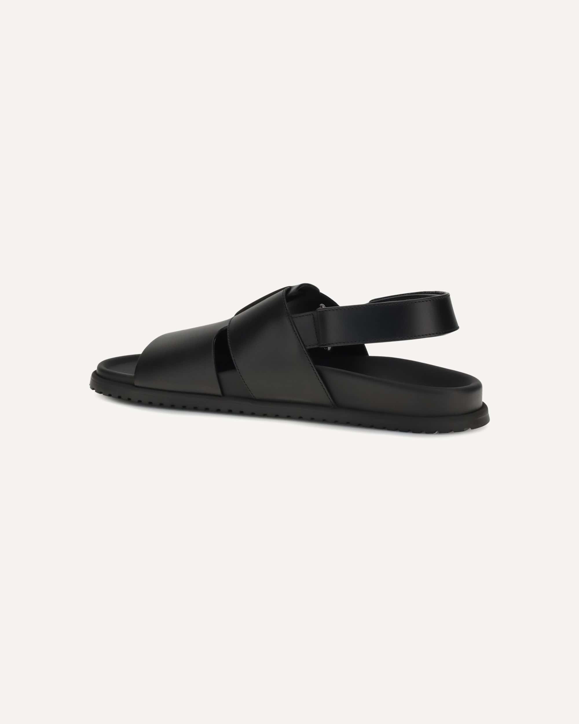 dolce&gabbana ドルガバ　サンダル　ブラック　黒 16 17 18 Dolce & Gabbana オープントゥレザーサンダル | Sendegaro JP
