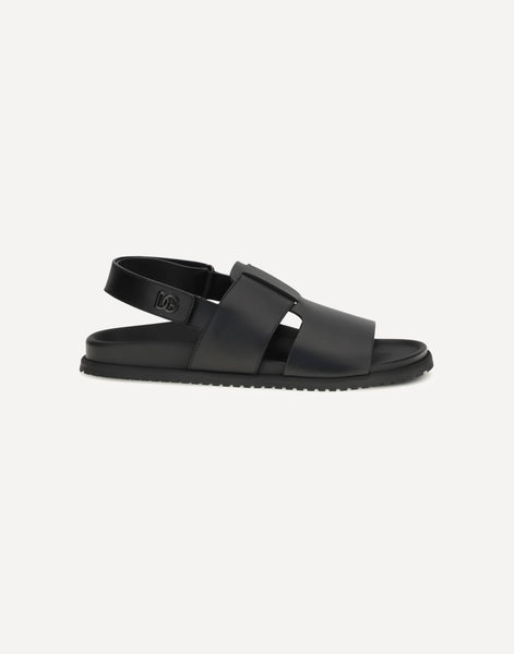 Dolce & Gabbana オープントゥレザーサンダル | Sendegaro JP