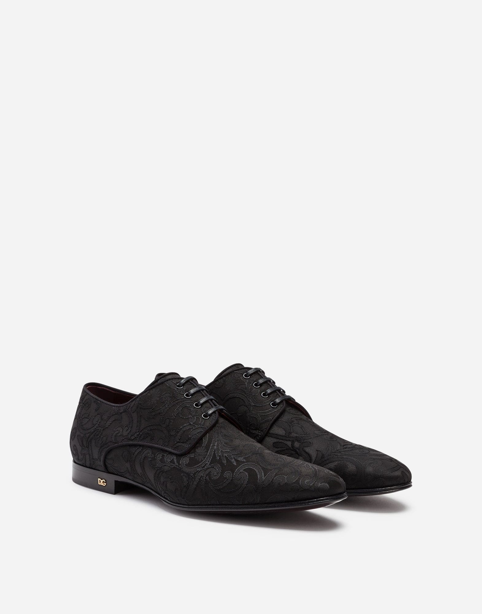 Dolce & Gabbana Ornamental Jacquard Derby Shoes