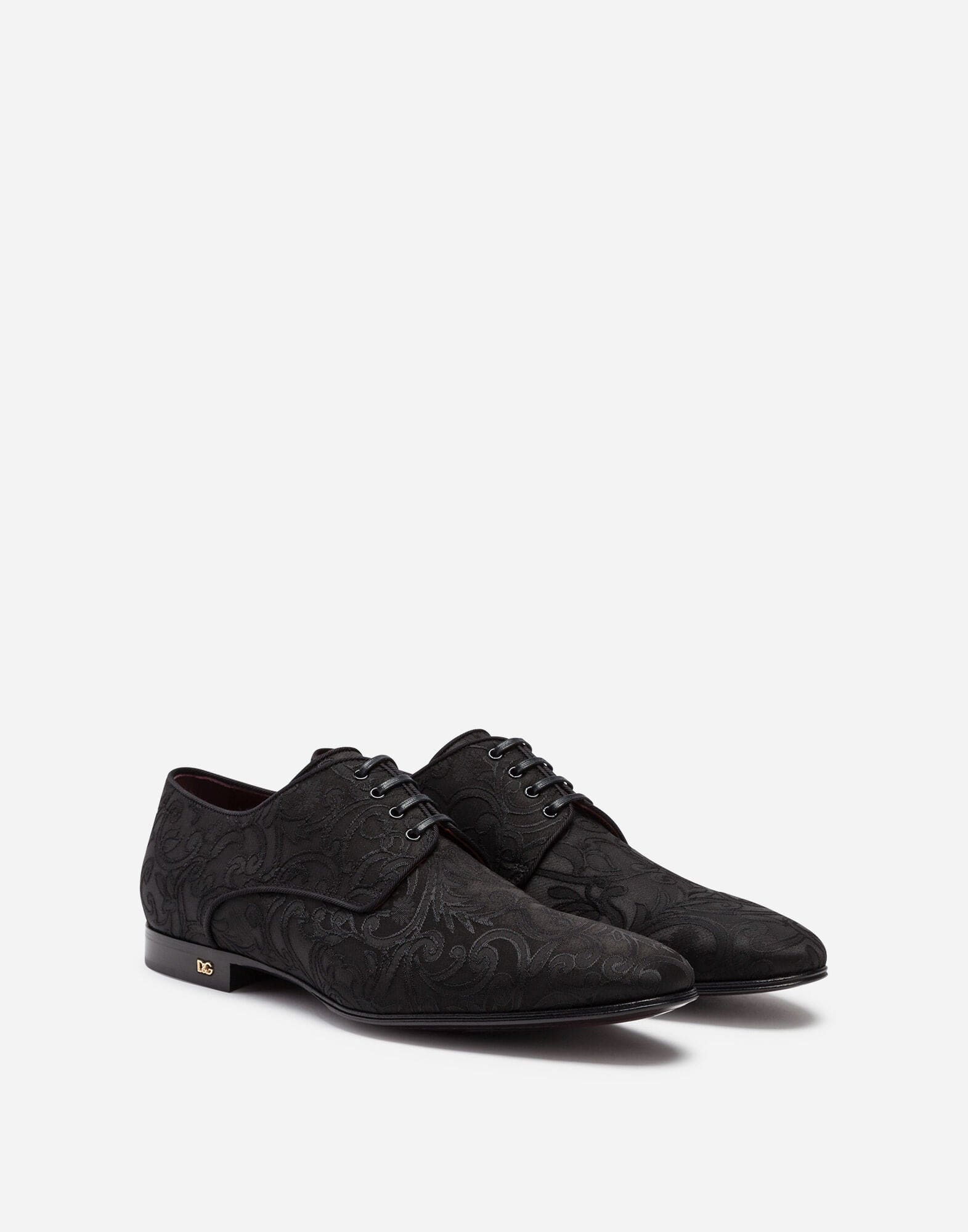 Dolce & Gabbana Ornamental Jacquard Derby Shoes | Sendegaro IT