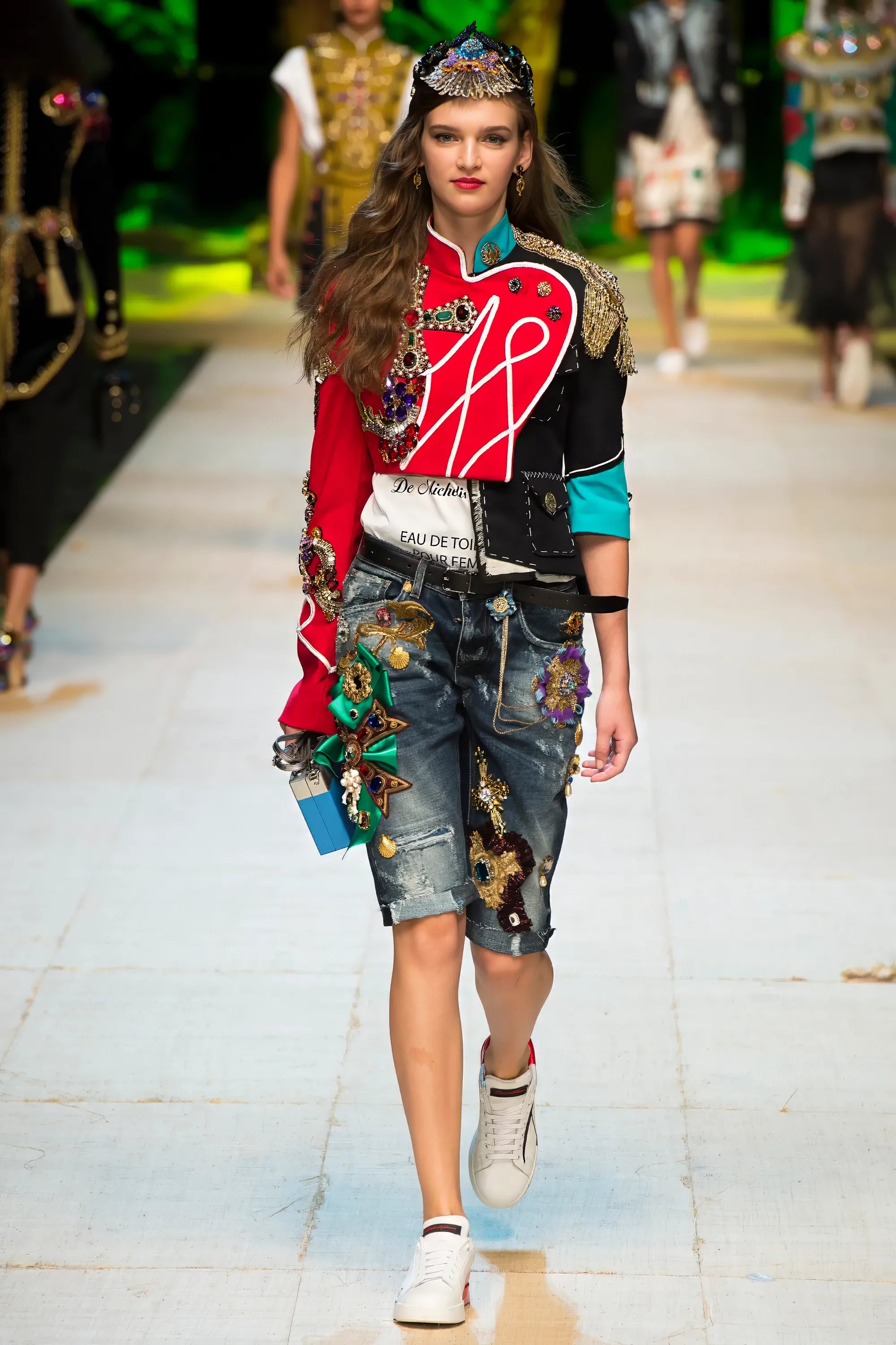 Dolce & Gabbana Ornate Military-Inspired Jewel Embellished Jacket