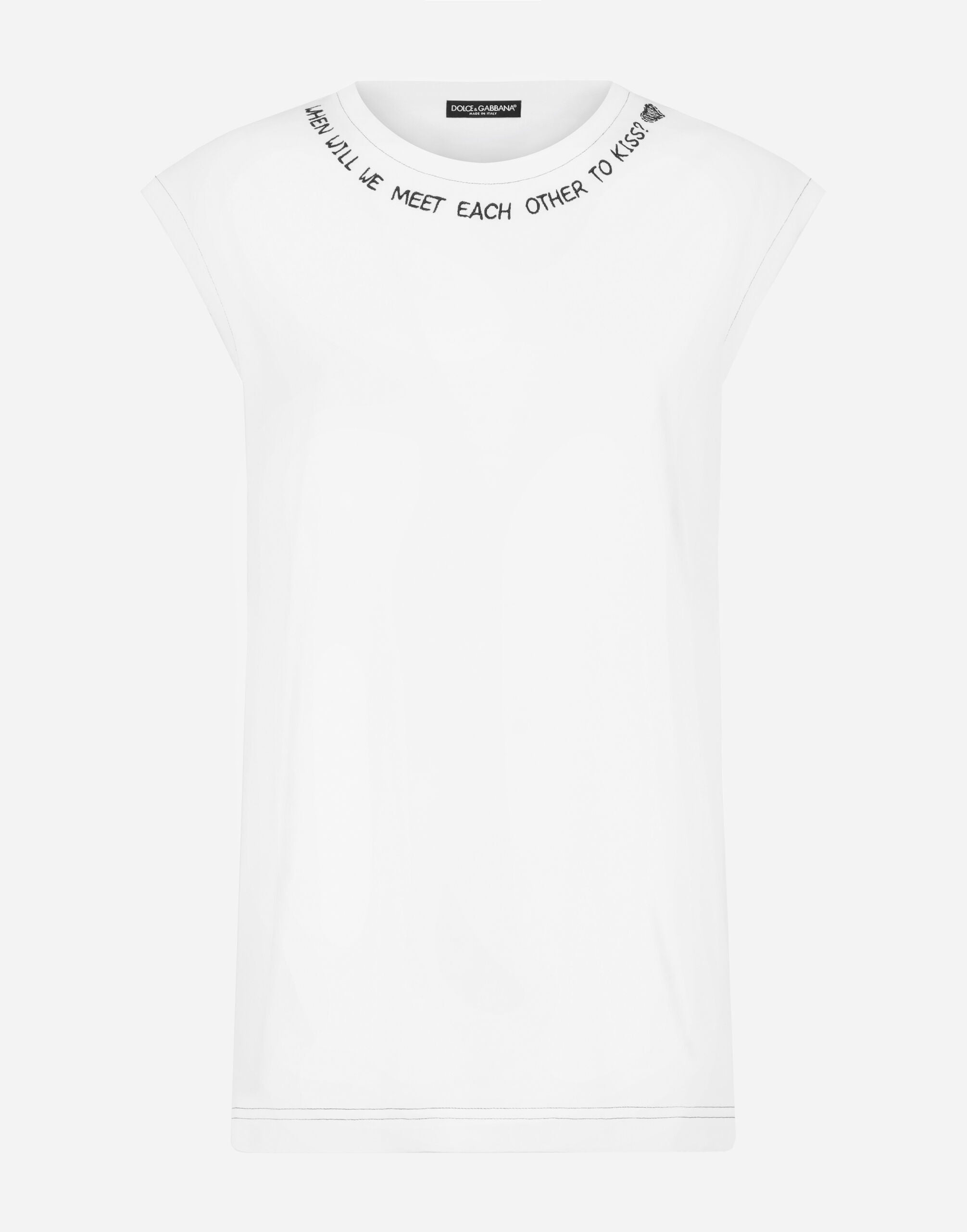 Dolce & Gabbana Oversize Jersey Tank Top