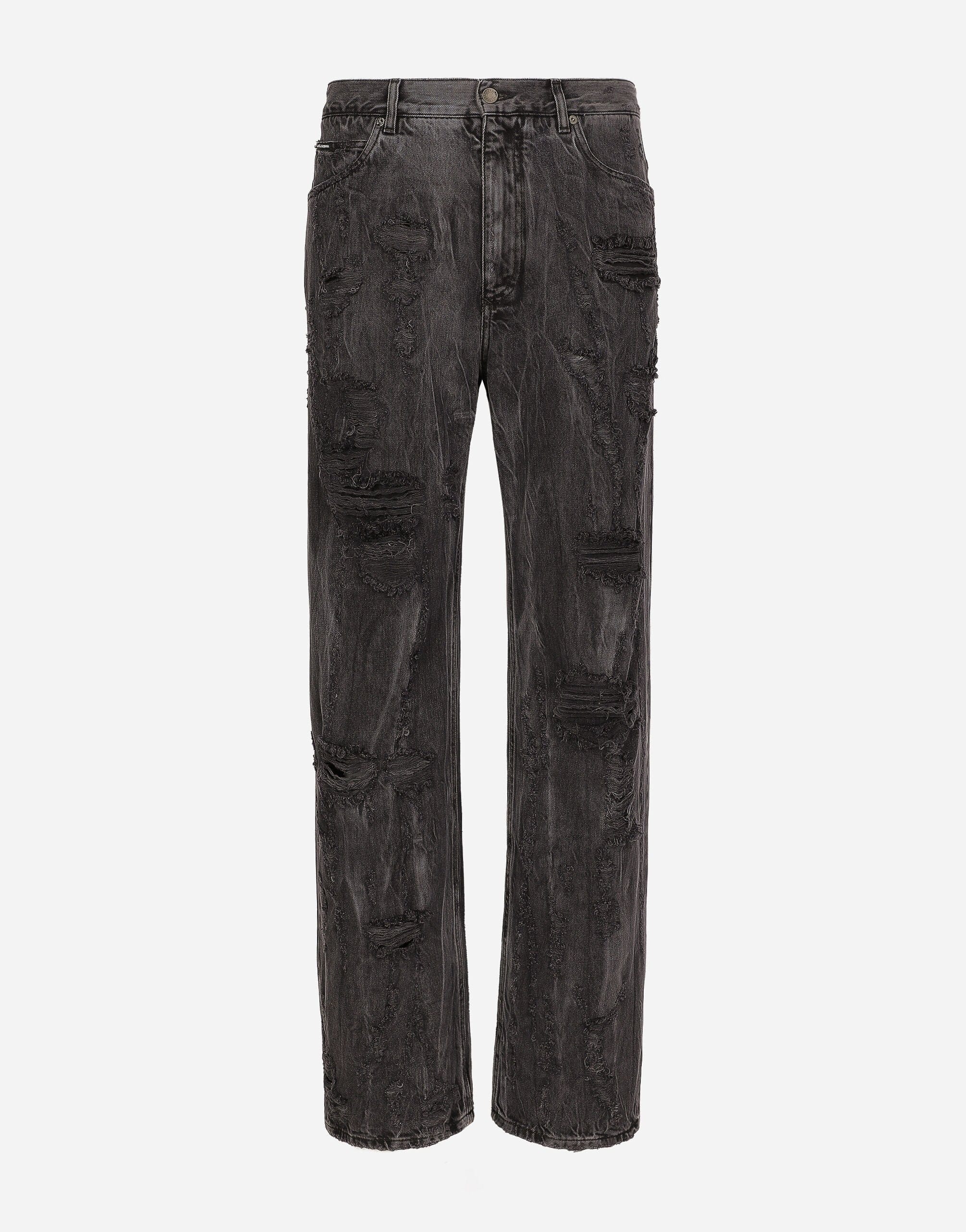 Dolce & Gabbana Oversized Jeans With Rips