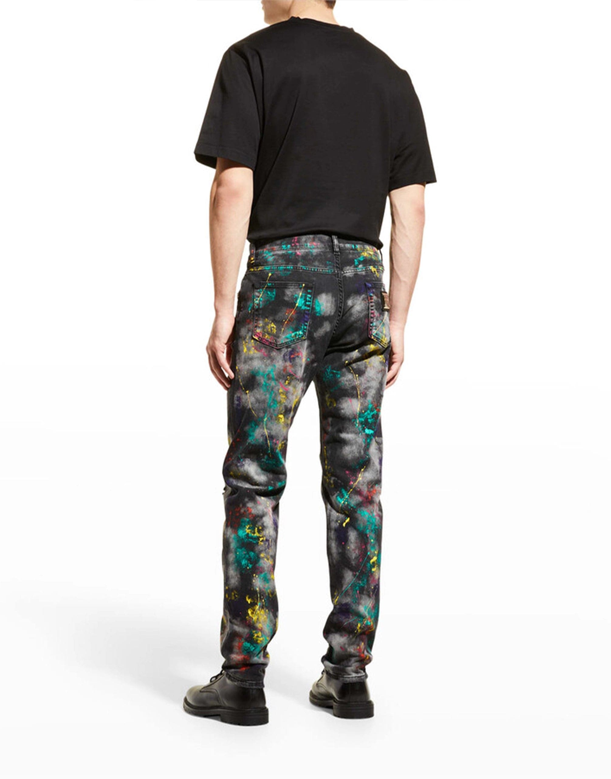 Dolce & Gabbana Paint-Print Jeans