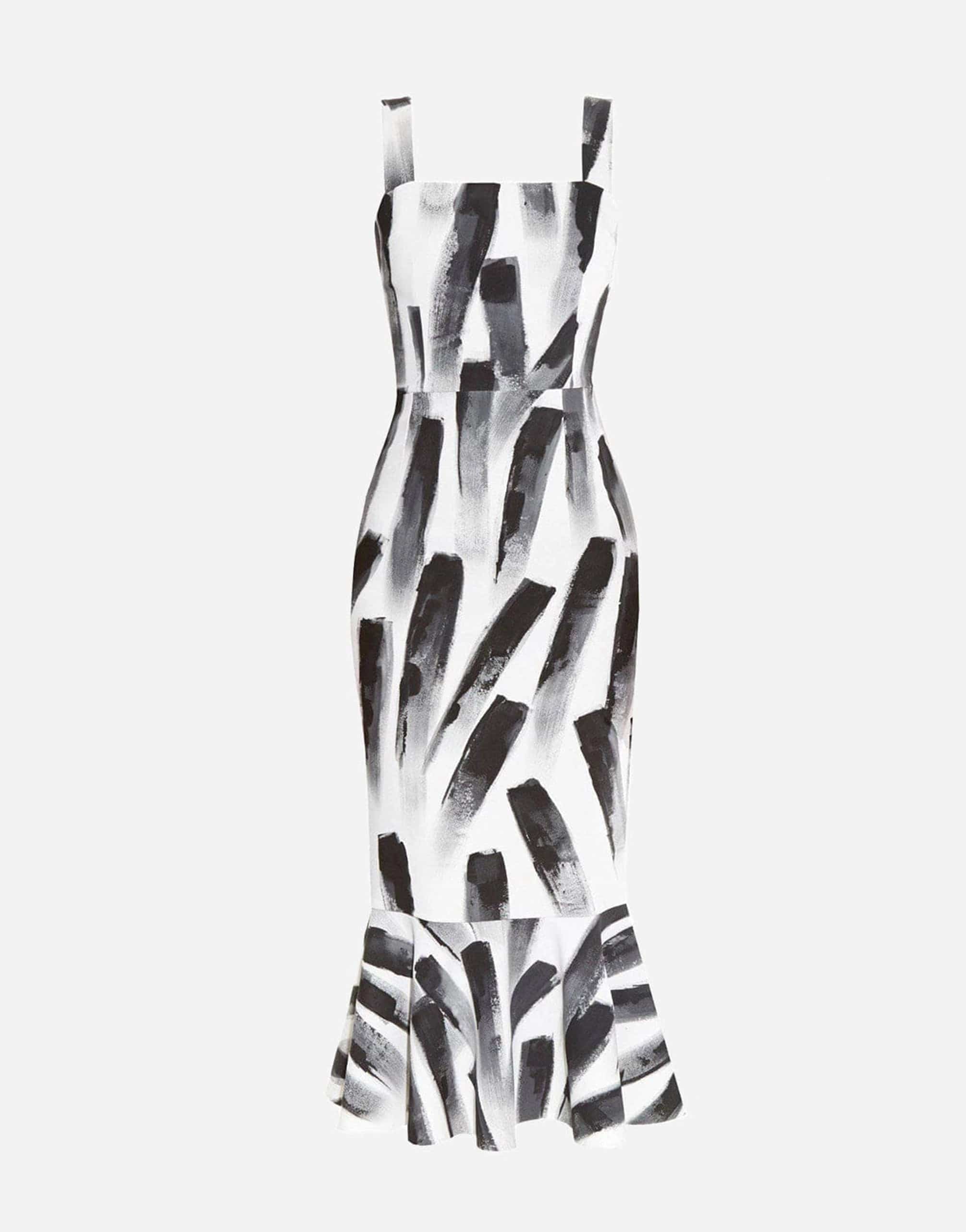 Dolce & Gabbana Paint Stroke Midi Dress