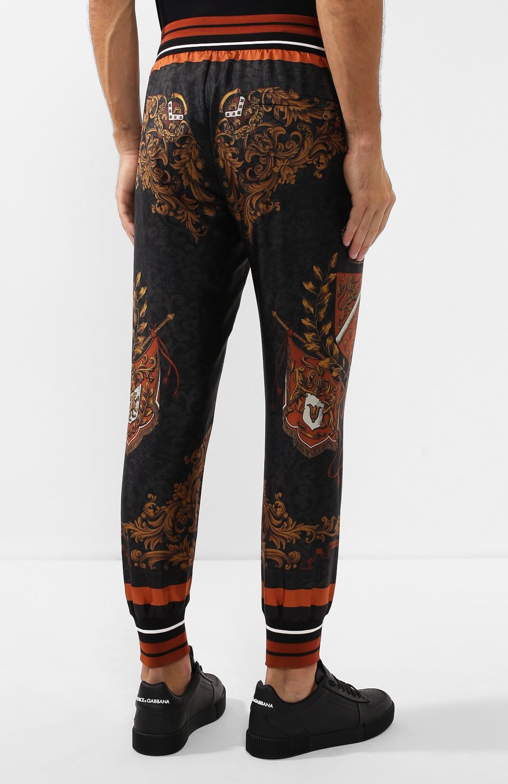 Dolce & Gabbana Paisley-Print Jogging Pants