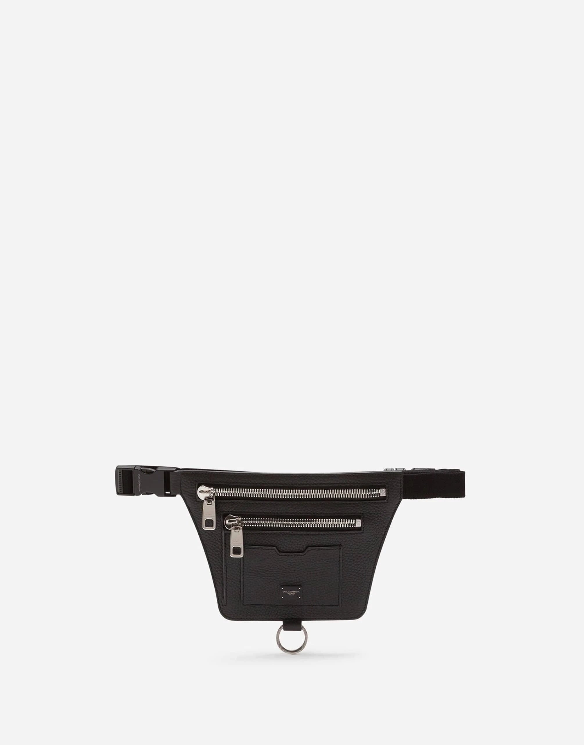 Dolce & Gabbana Palermo Logo-Plaque Leather Belt Bag
