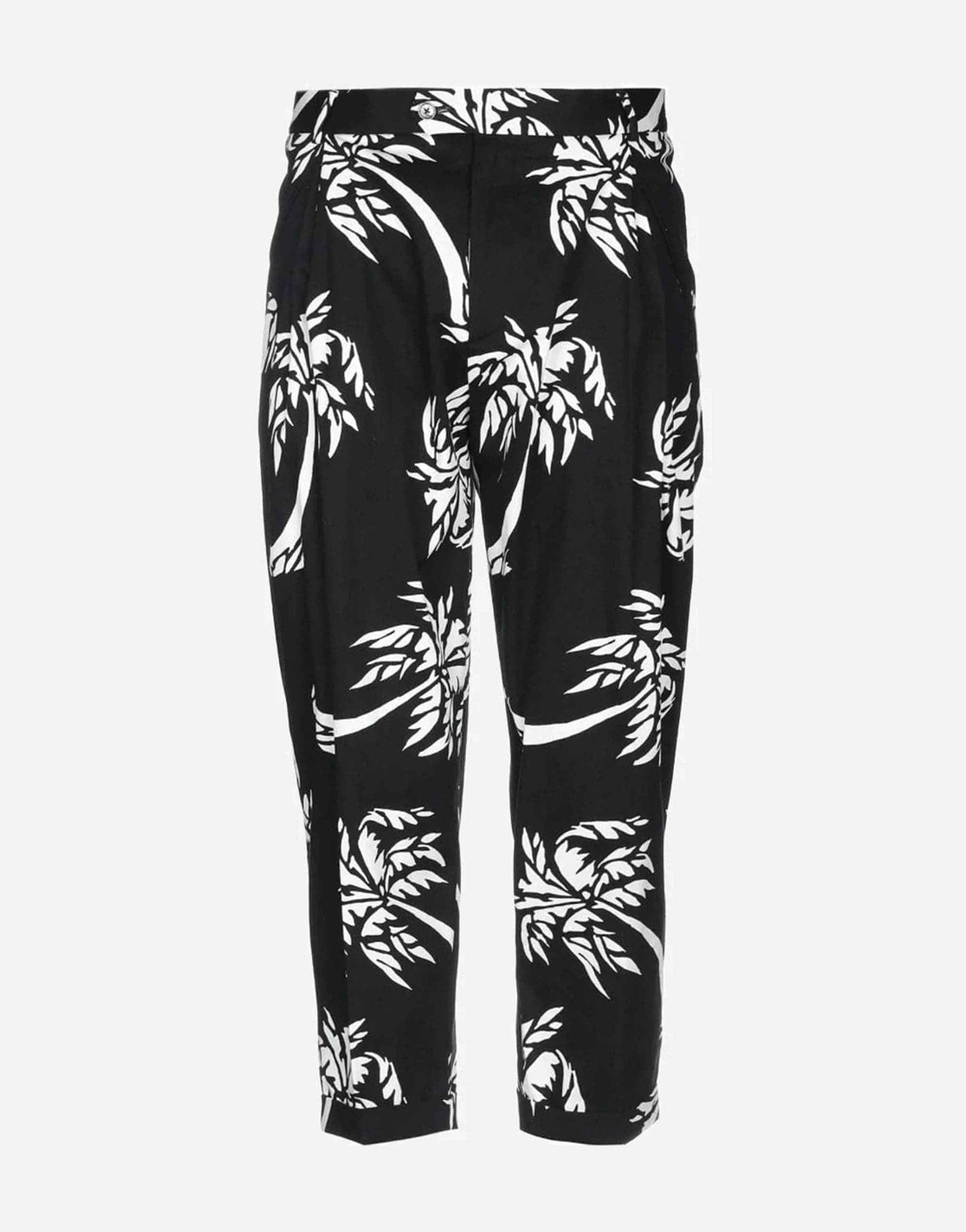 Dolce & Gabbana Palm Tree Print Cropped Trousers