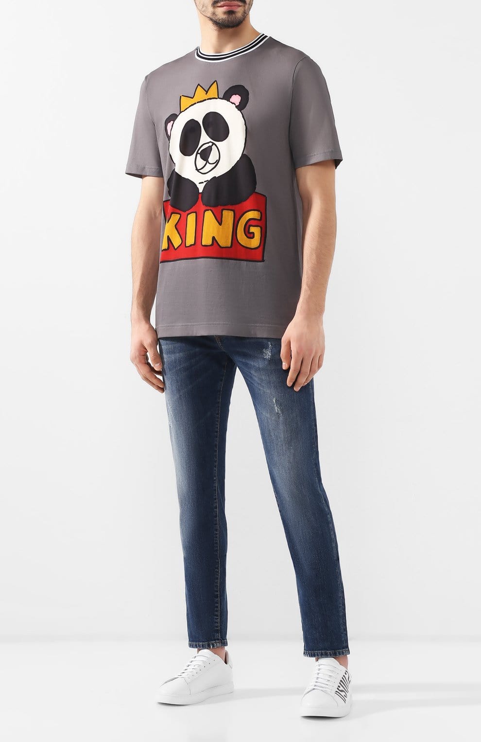 Dolce & Gabbana Panda King Print T-Shirt