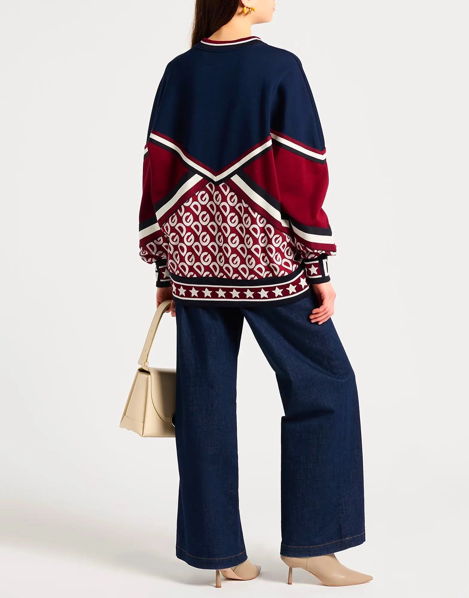 Dolce & Gabbana Dolce & Gabbana Panelled 'Royals' Patch Sweatshirt