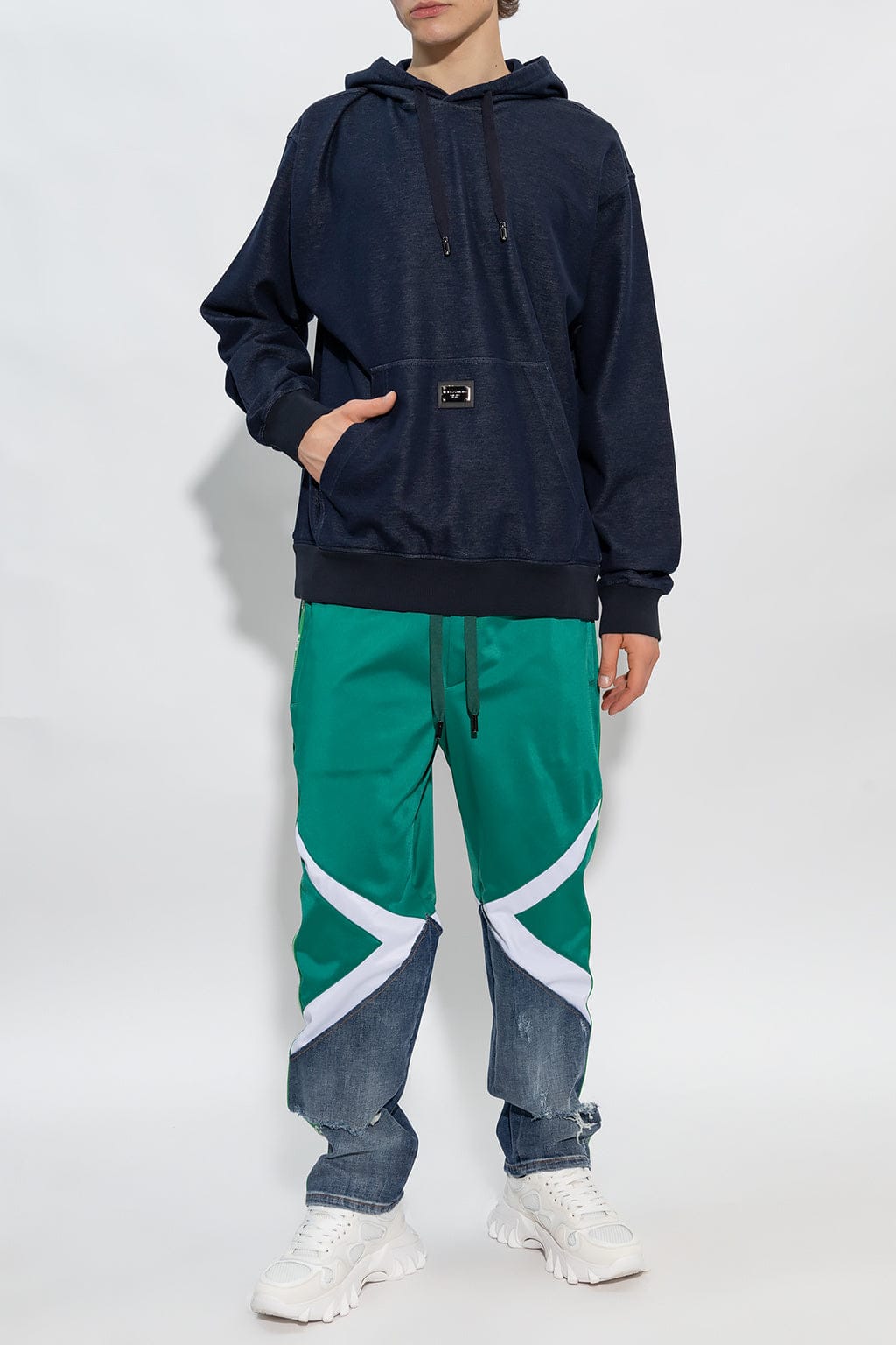 Dolce & Gabbana Panelled Side Bands Trousers | Sendegaro