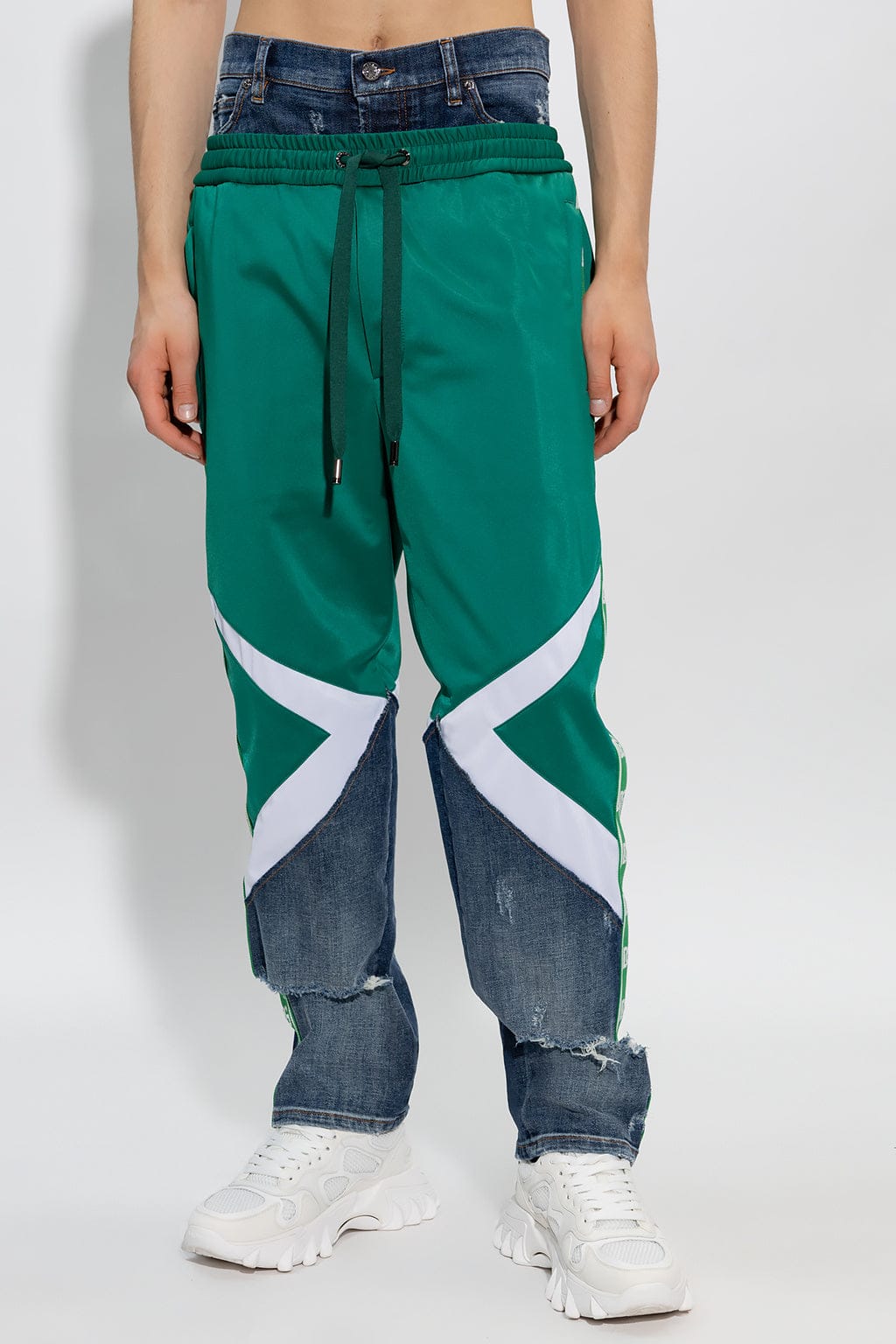 Dolce & Gabbana Panelled Side Bands Trousers