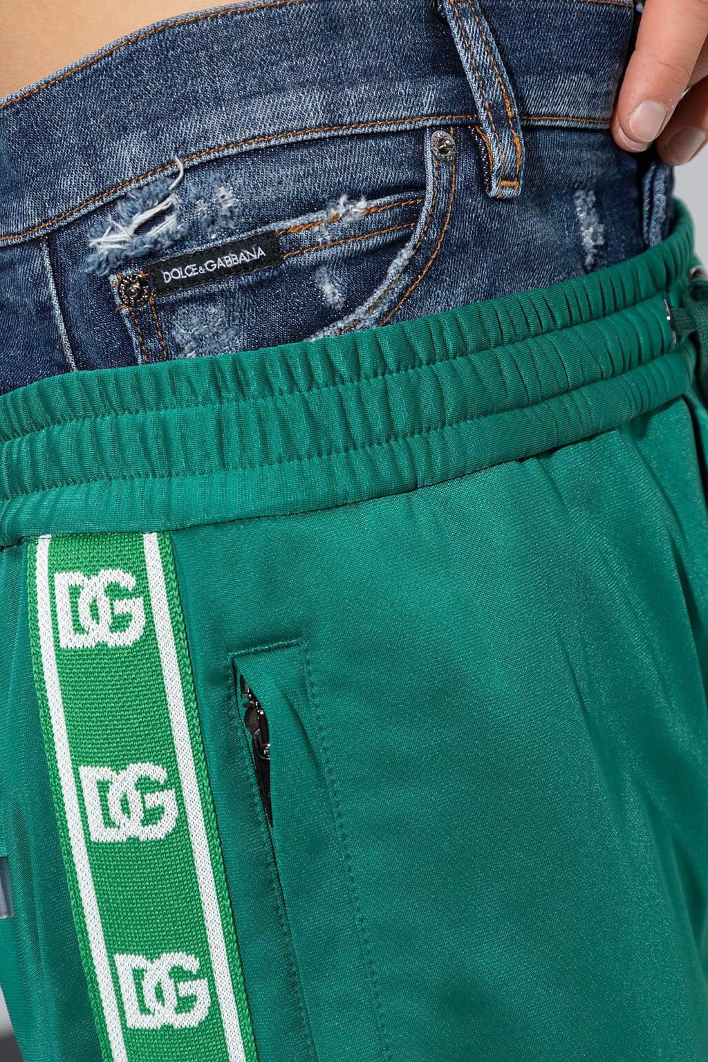 Dolce & Gabbana Panelled Side Bands Trousers | Sendegaro