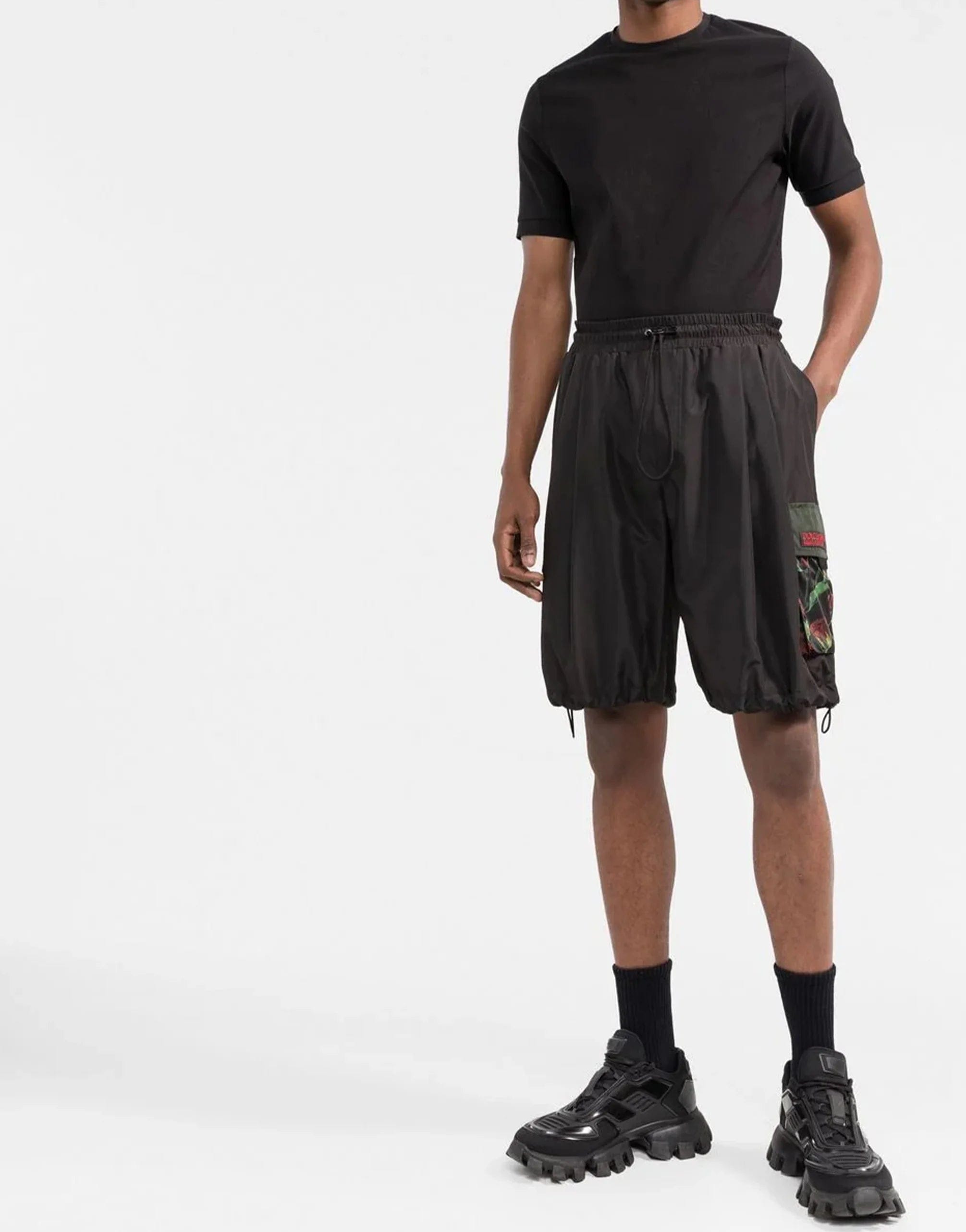 Dolce & Gabbana Patch-Pocket Drawstring Shorts