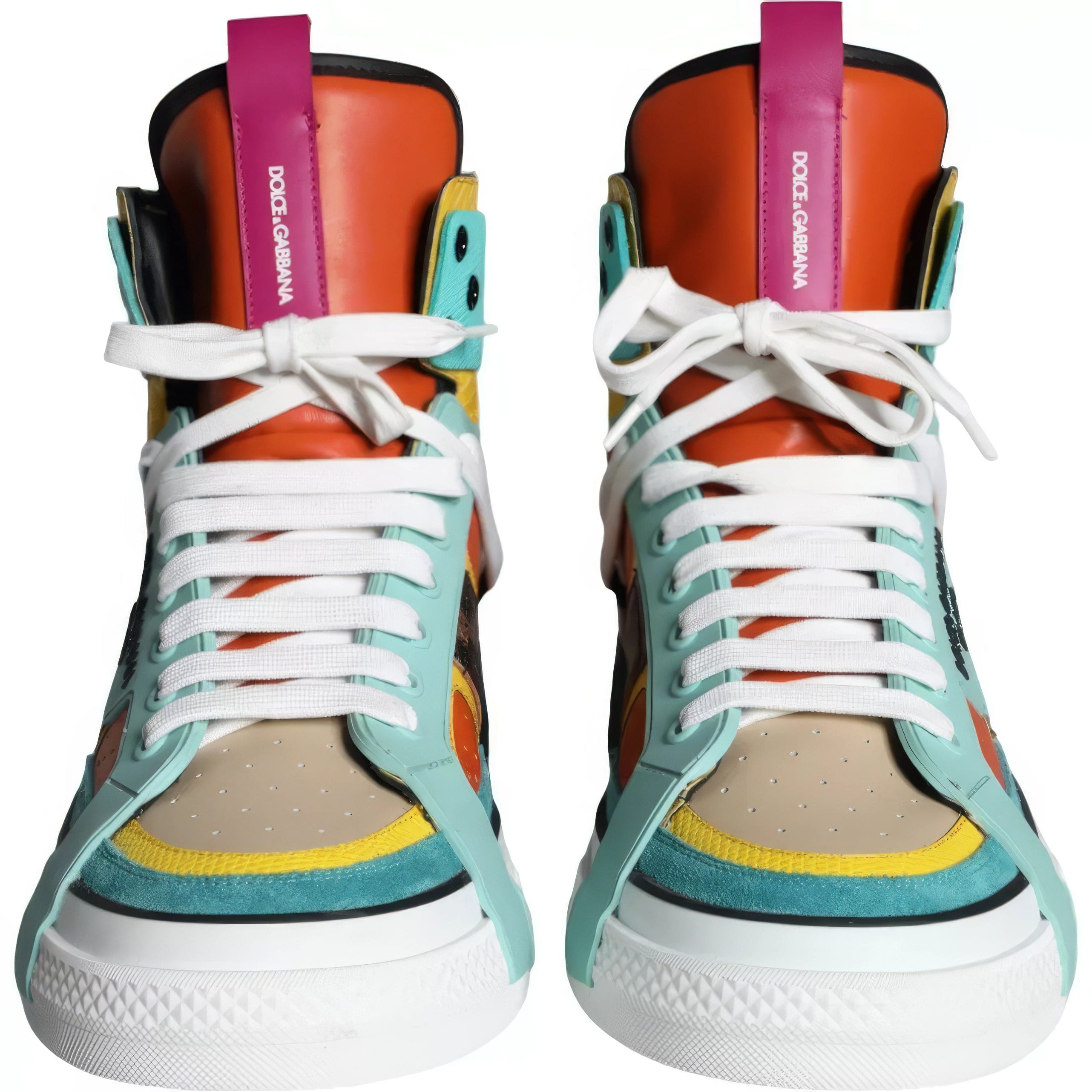 Dolce & Gabbana Patchwork 2.Zero Custom High-Top Sneakers