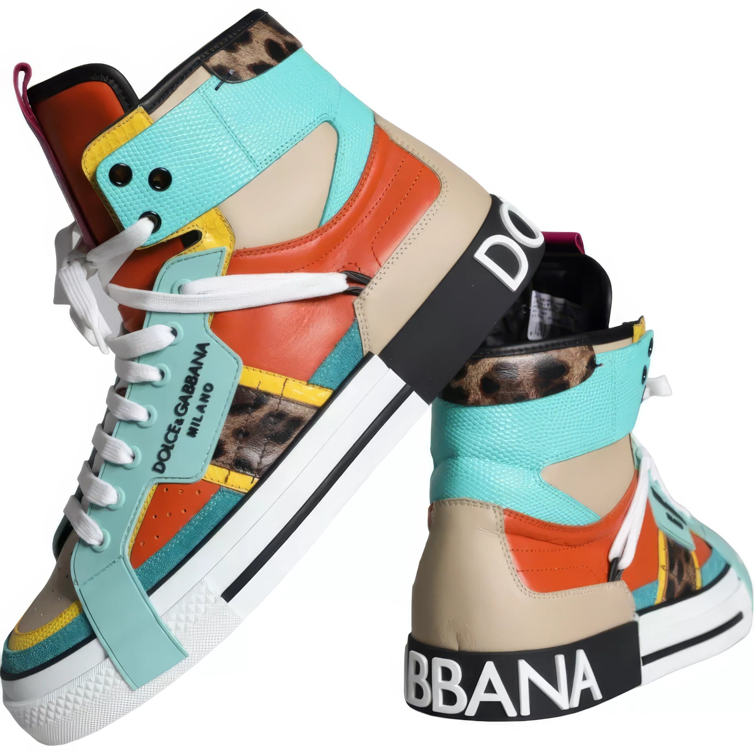 Dolce & Gabbana Patchwork 2.Zero Custom High-Top Sneakers