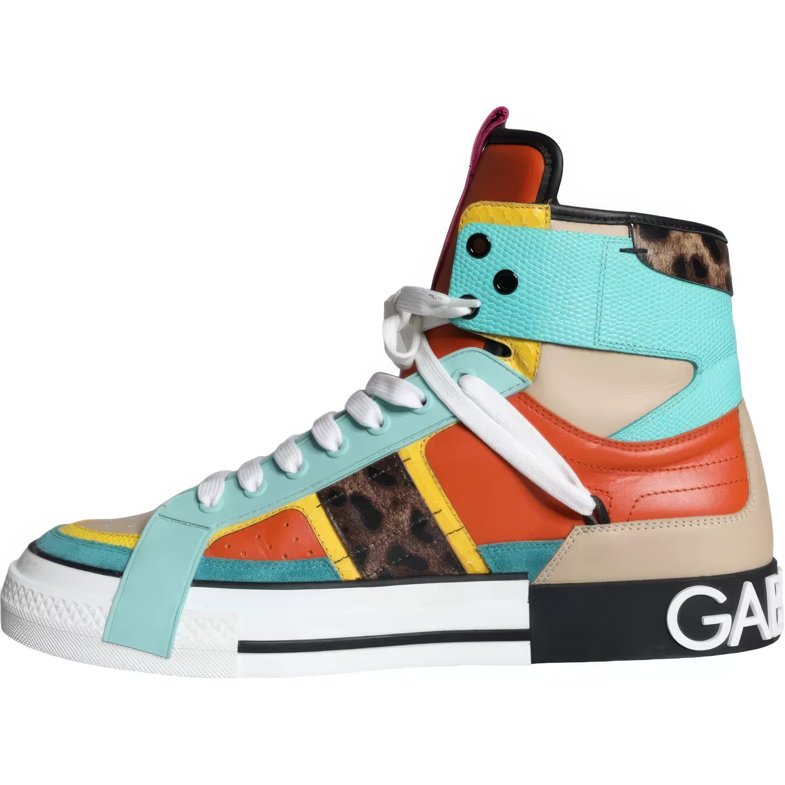 Dolce & Gabbana Patchwork 2.Zero Custom High-Top Sneakers