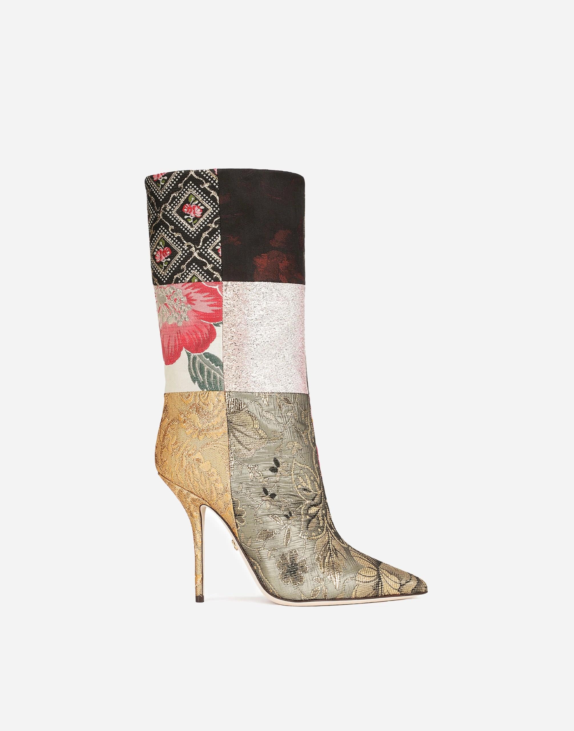 Dolce & Gabbana Patchwork-Design High-Heel Boots