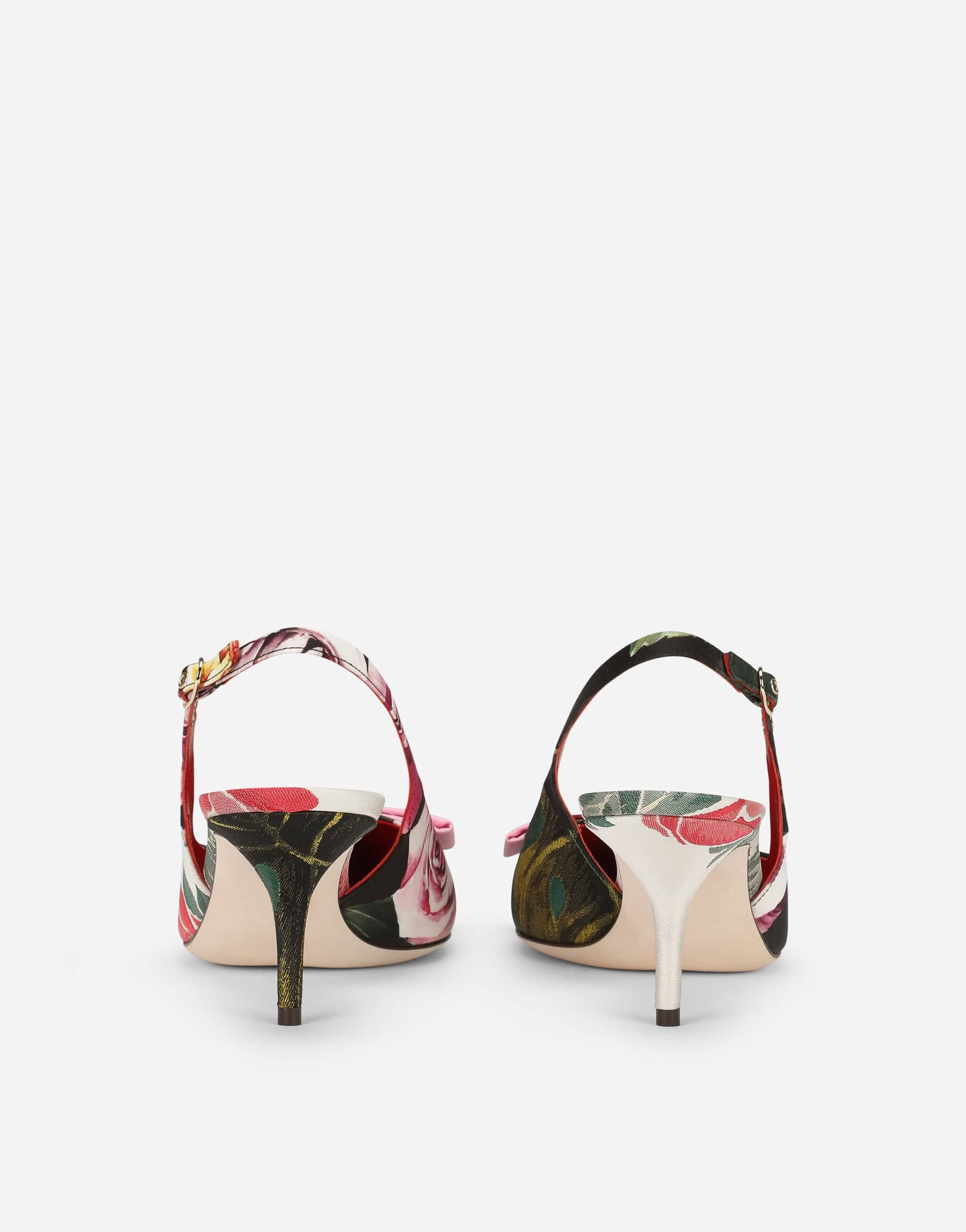 Dolce & Gabbana Patchwork Fabric Slingbacks