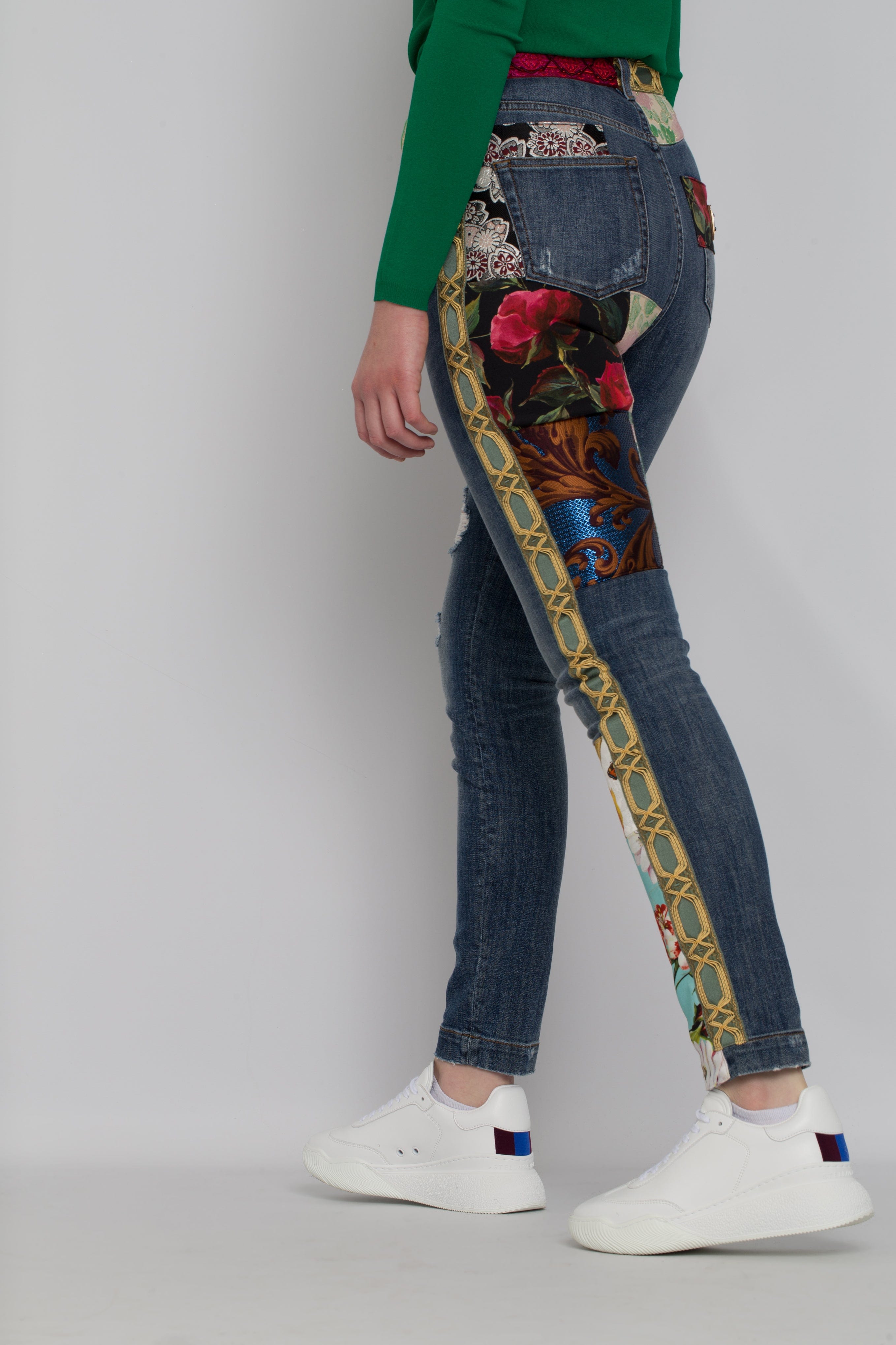 Dolce & Gabbana Patchwork Grace Jeans