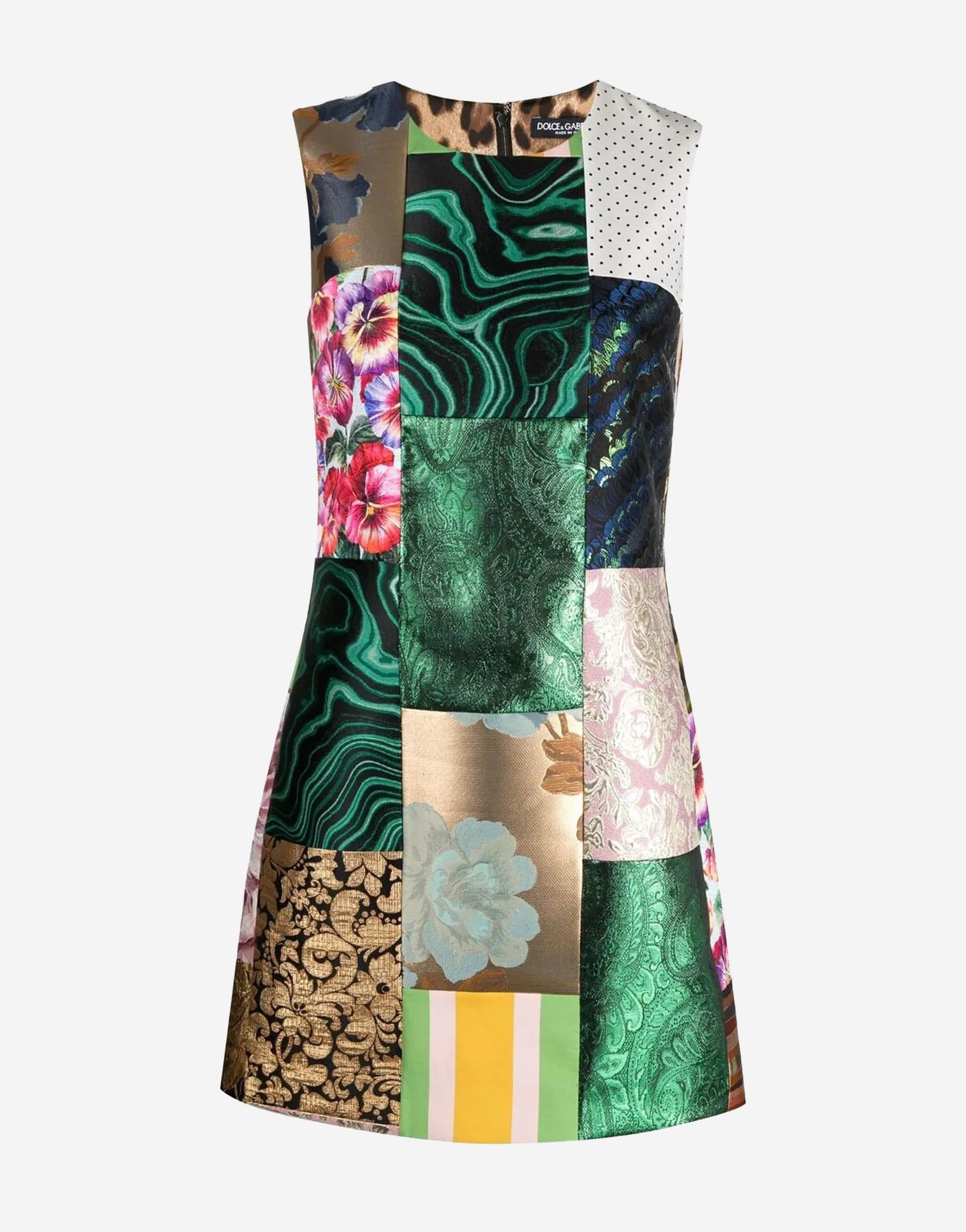 Dolce & Gabbana Patchwork Jacquard Dress