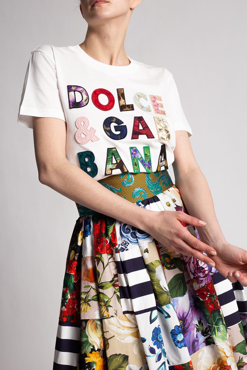 Dolce & Gabbana Patchwork Logo T-Shirt