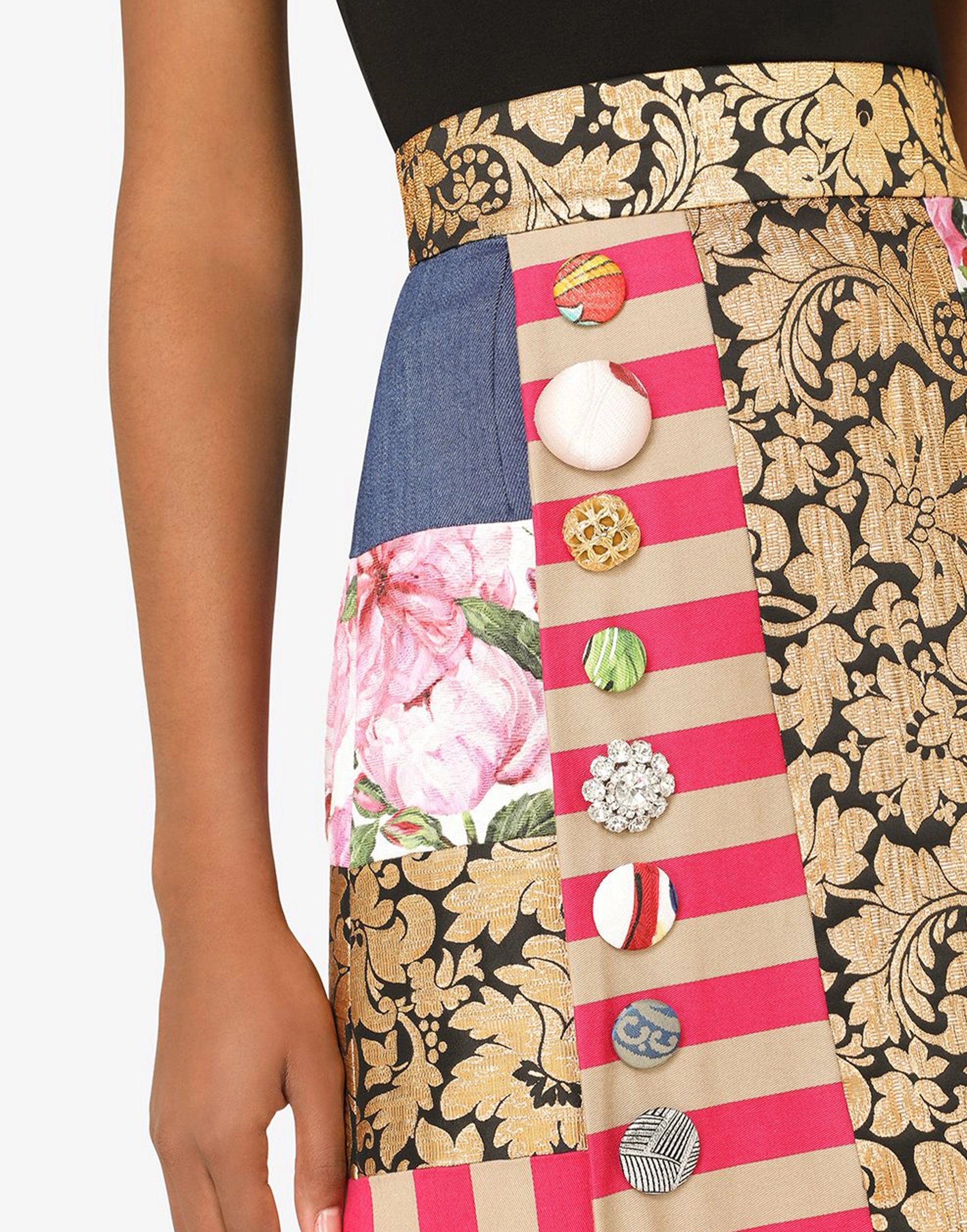 Dolce & Gabbana Patchwork Long Skirt