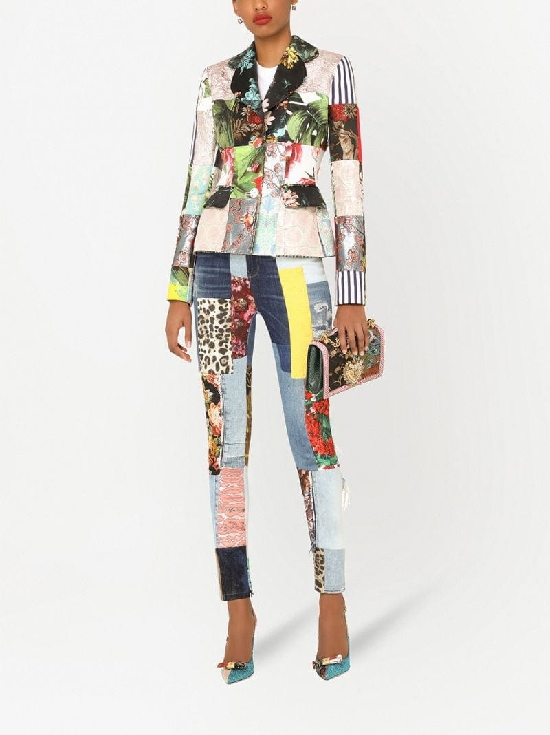 Dolce & Gabbana Patchwork Skinny Jeans
