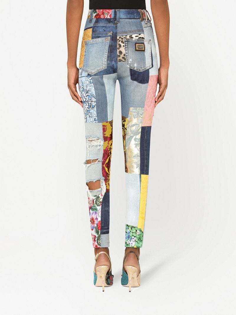 Dolce & Gabbana Patchwork Skinny Jeans