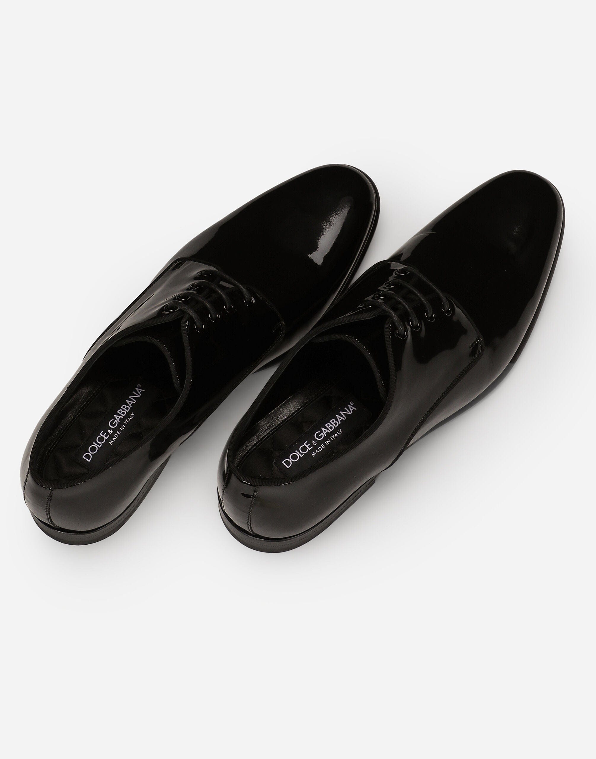 Dolce & Gabbana Patent-Finish Derby Shoes