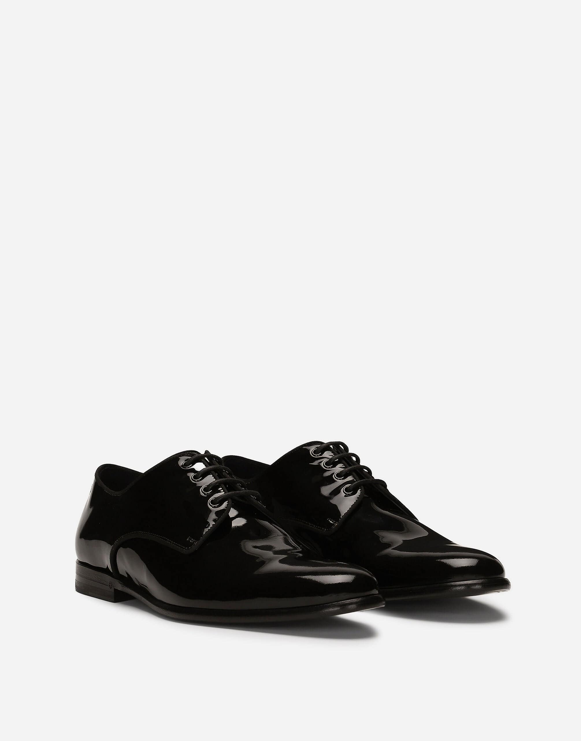 Dolce & Gabbana Patent-Finish Derby Shoes