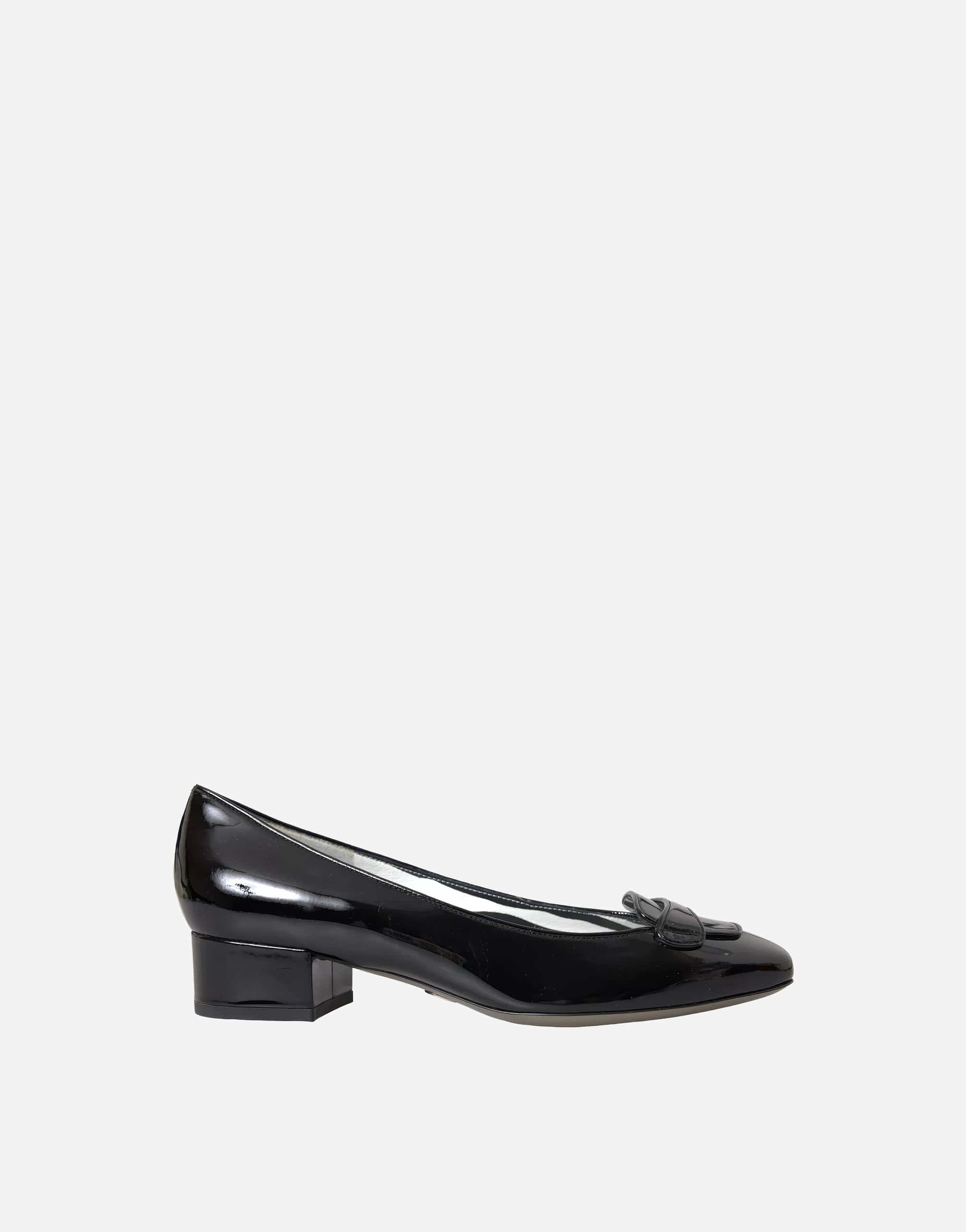 Dolce & Gabbana Patent Leather Block Heel Pumps