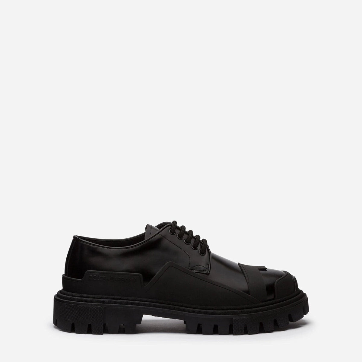 DOLCE&GABBANA パテントレザーシューズ Dolce & Gabbana パテントレザートレッキングダービーシューズ